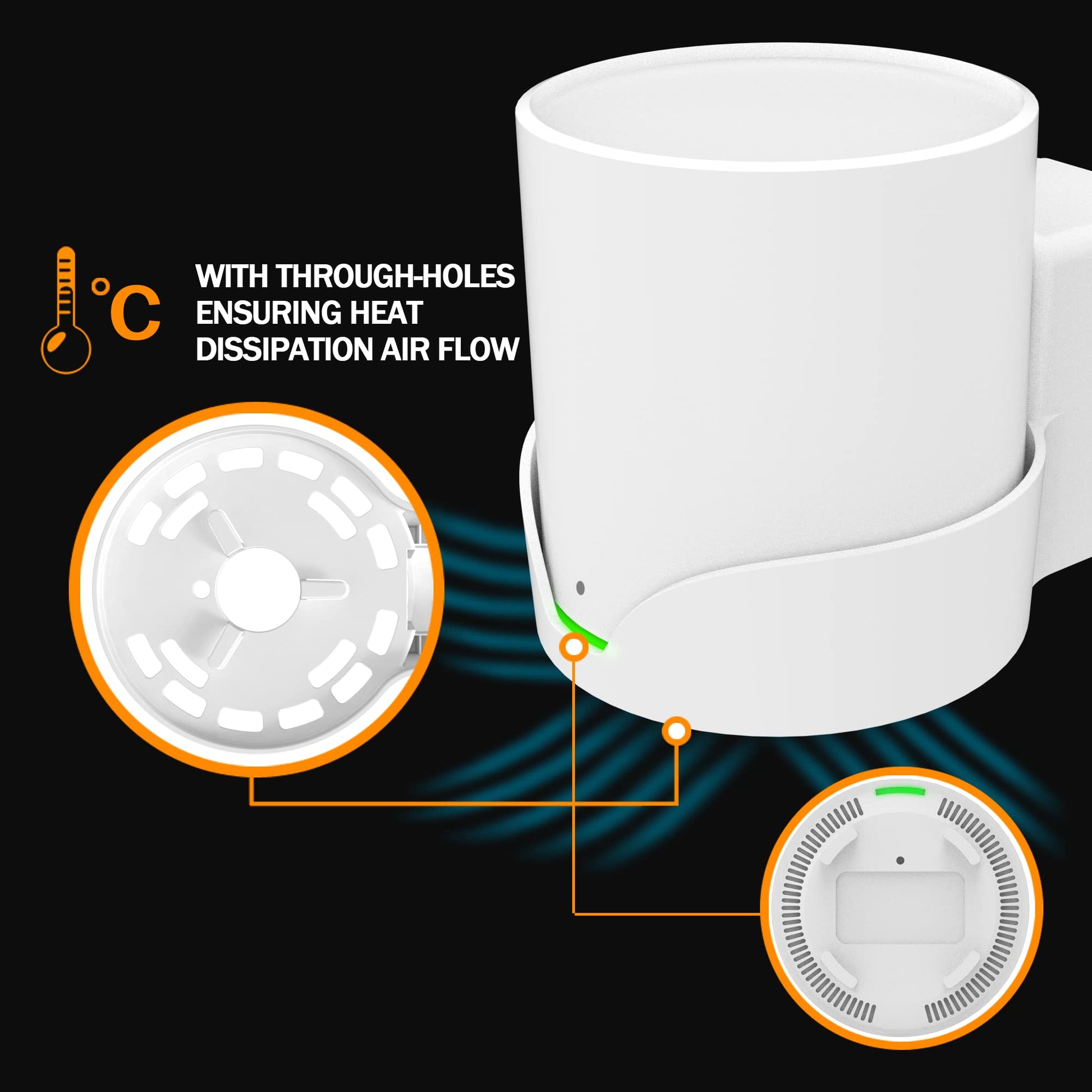 Bangcheer - Soporte de pared para TP-Link, Deco X20 X60 X50 X55 WiFi 6 soporte de pared con organizador de cables, sistema WiFi de malla para el hogar, soporte resistente que ahorra espacio TP-Link router soporte de pared (paquete de 2)