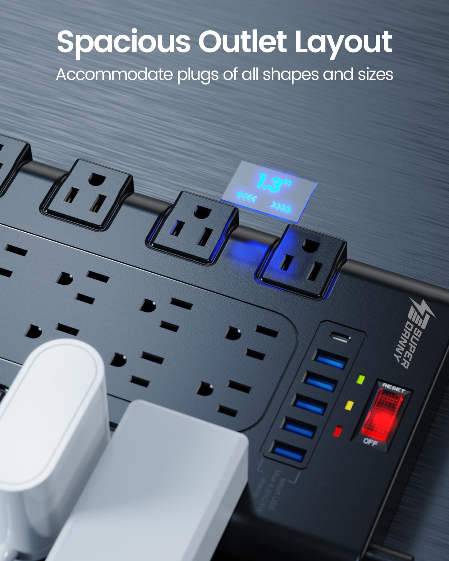 SUPERDANNY SDBKps22AC6USB-us
