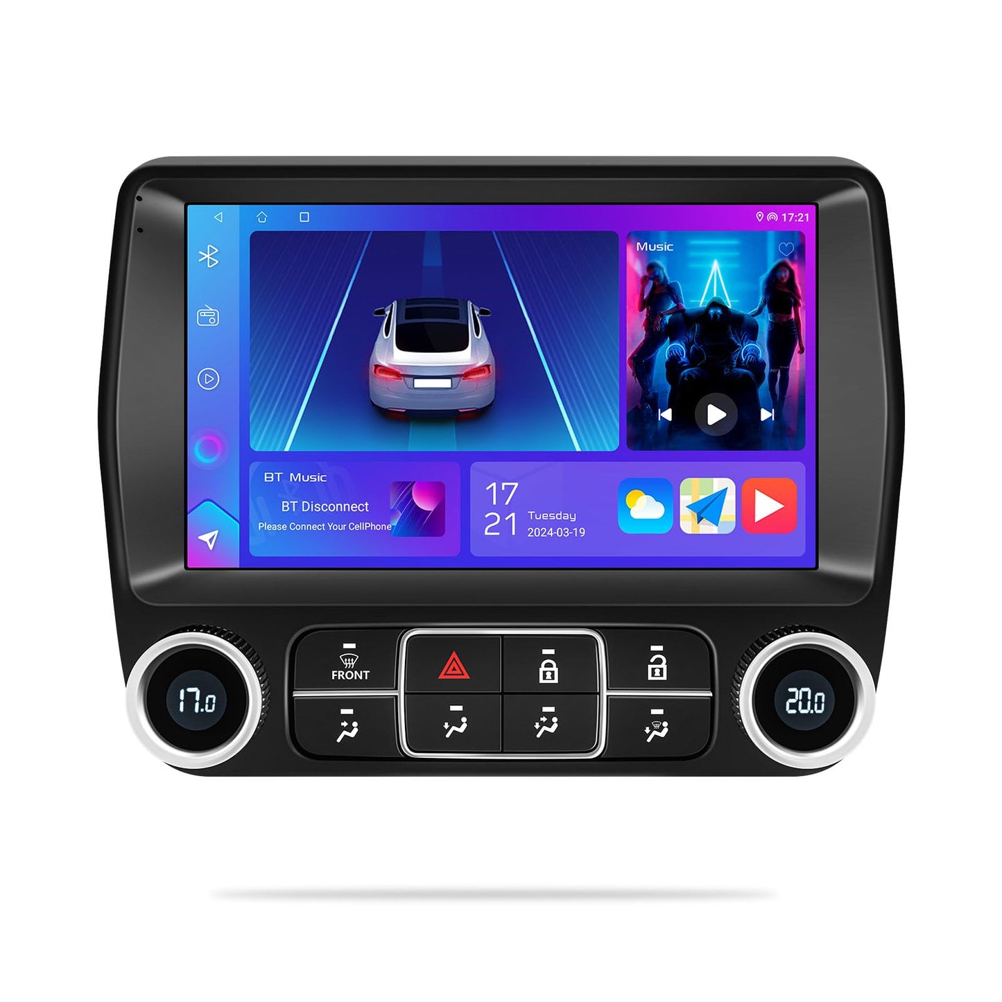 Estéreo de coche Android para Camaro 2008-2015, pantalla táctil HD de 9.1 pulgadas, WiFi, navegación GPS, cámara de respaldo (2+32G)