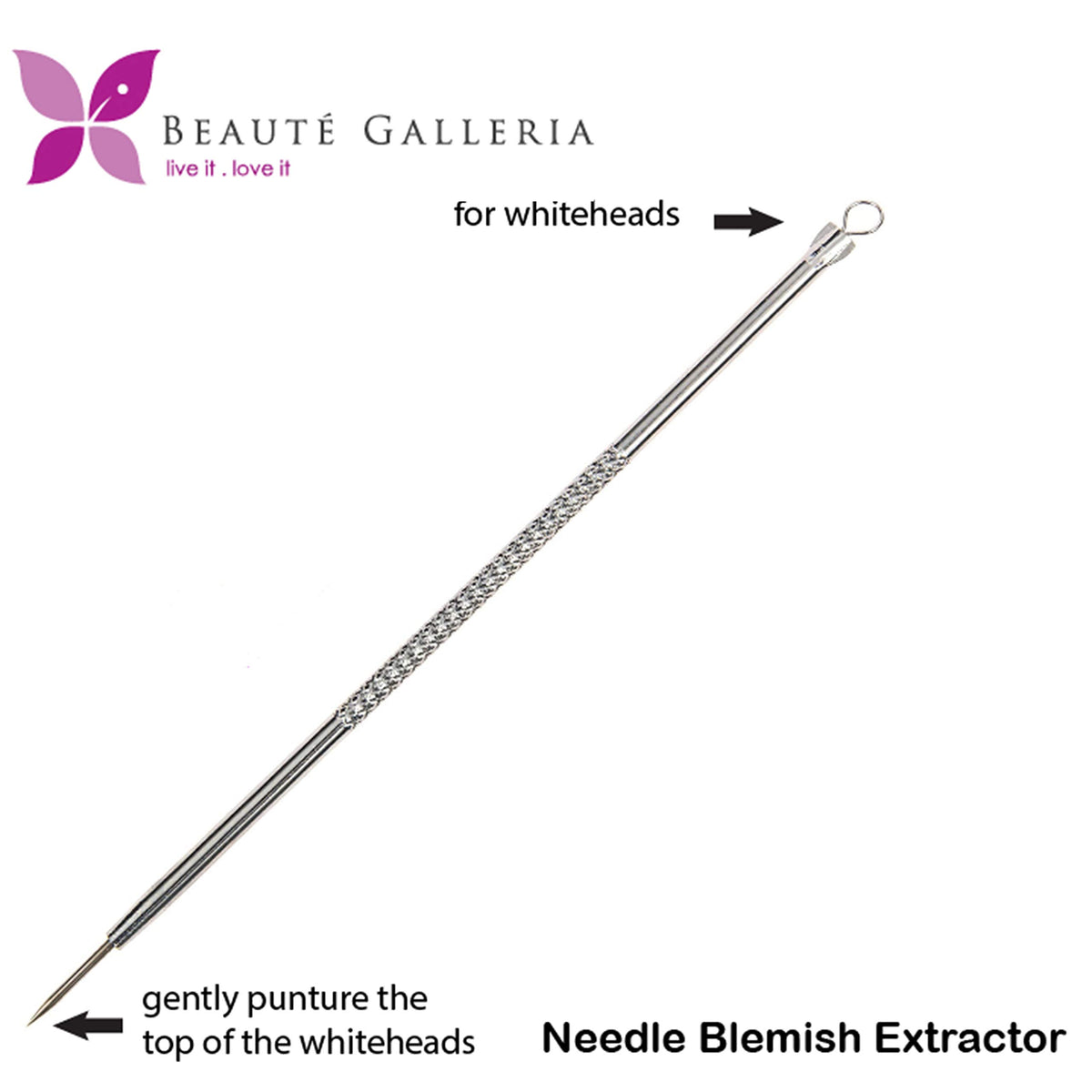 Beaute Galleria Professional Premium Blackhead & Blemish Remover Extractor Kit to cure Blackhead, Whitehead, Blemish, Comedone, Acne and Facial Impurities