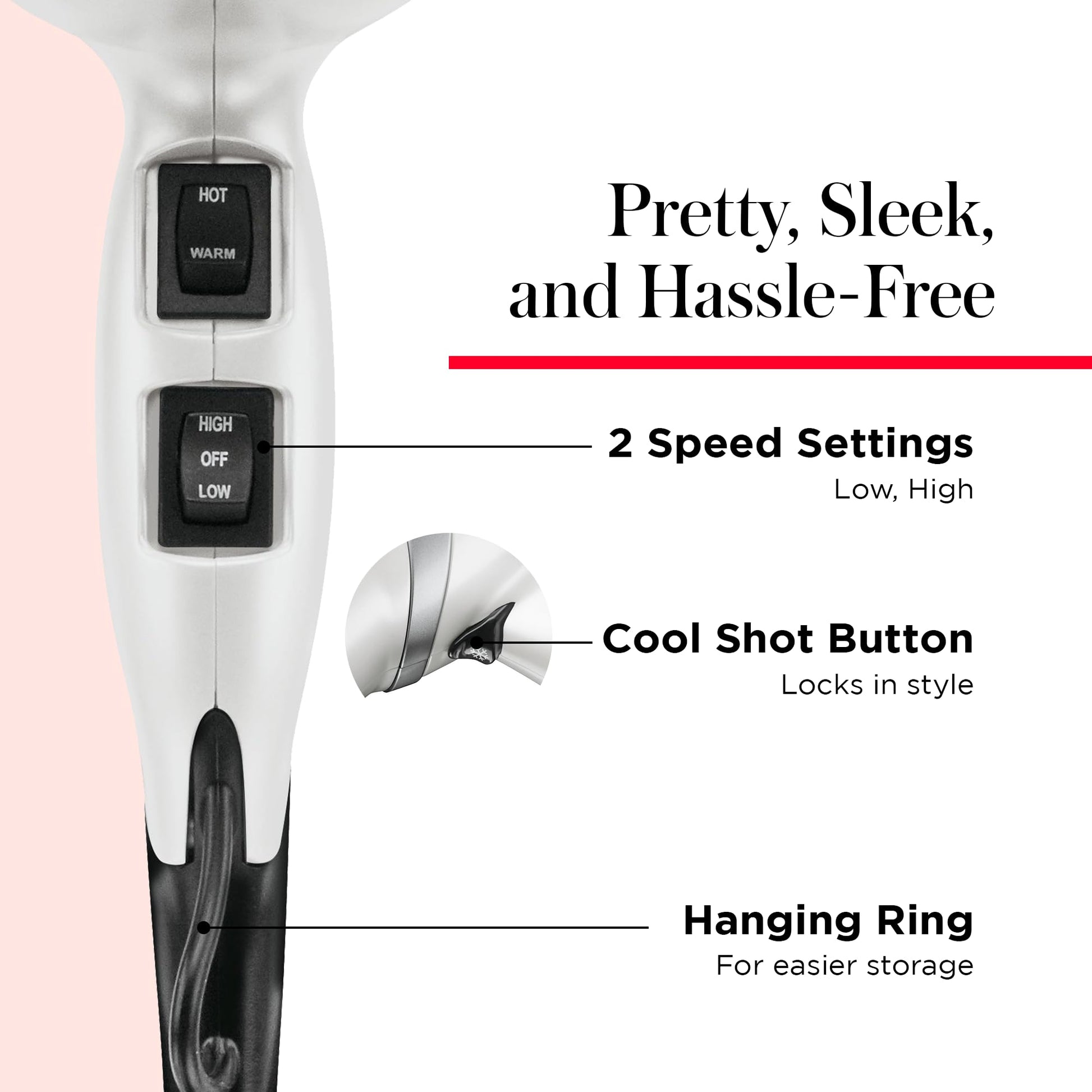 Revlon - Secador de pelo con calor infrarrojo de 1875 W para un secado rápido y un brillo elevado, exclusivo de Amazon