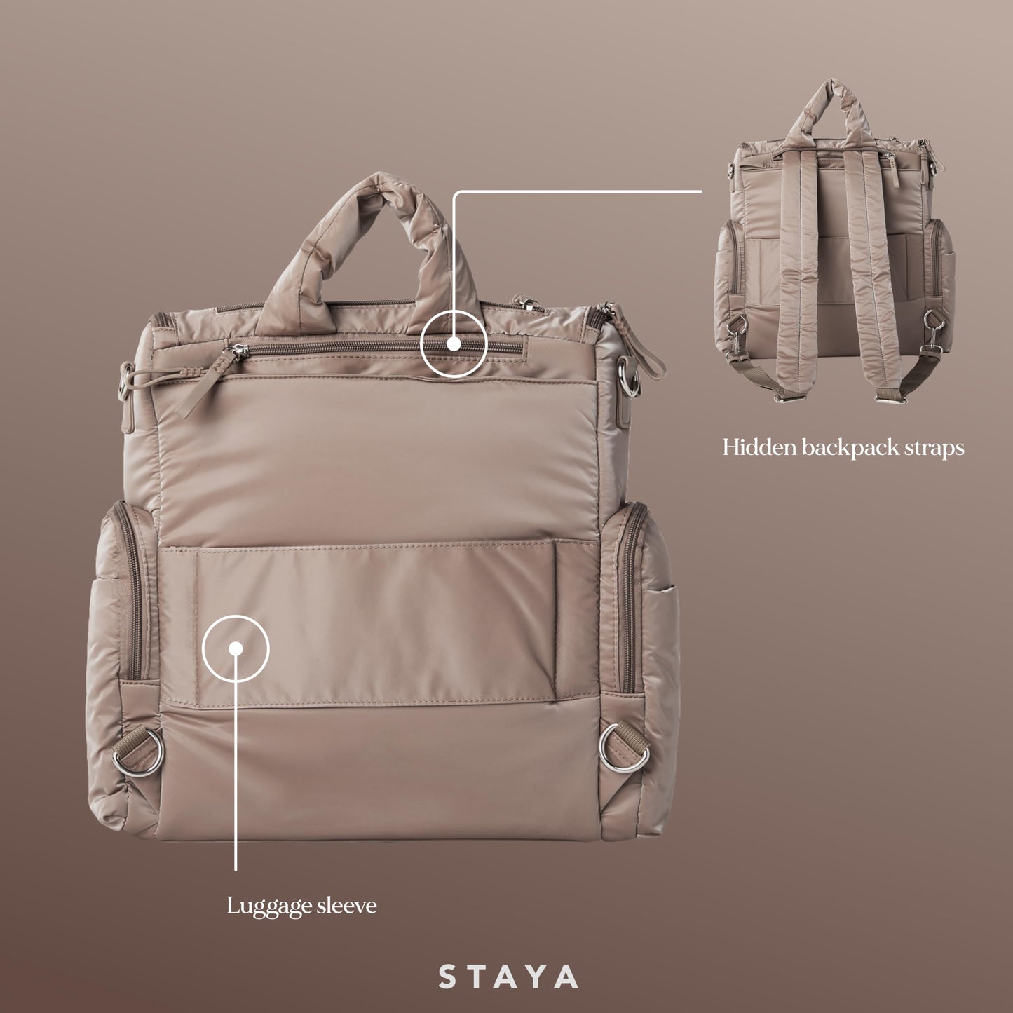 Staya Bolsa de Pañales para Bebé, Mochila Grande para Niños y Niñas