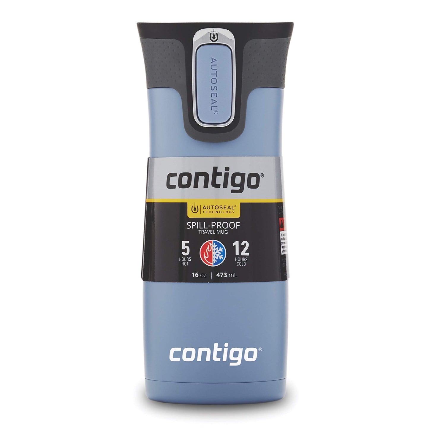 Contigo 2063326 West Loop Vaso para viaje, autosellado, sellado al vacío, acero inoxidable, Earl Grey, 16 onzas, 1