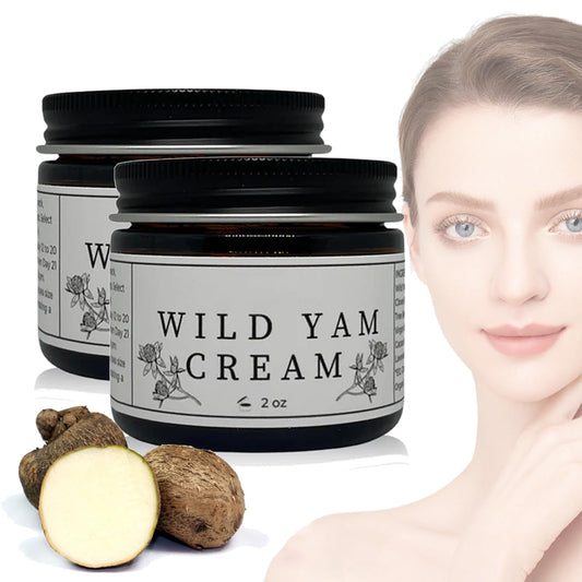 Slipasikao Wild Yam Cream，Natural Organic Wild Yam Balancing Cream For Restoring Hormonal Balance, Firming Anti-Aging Facial Moisturizer (2 PCS)