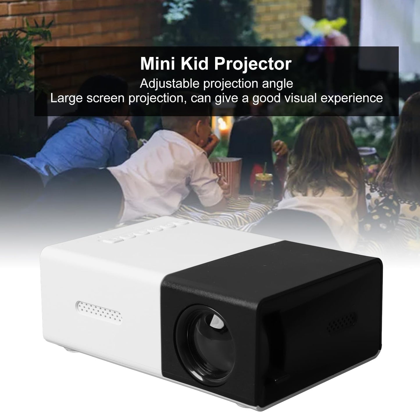 Proyector Portátil Zunate LED Full HD 1080P para Cine en Casa