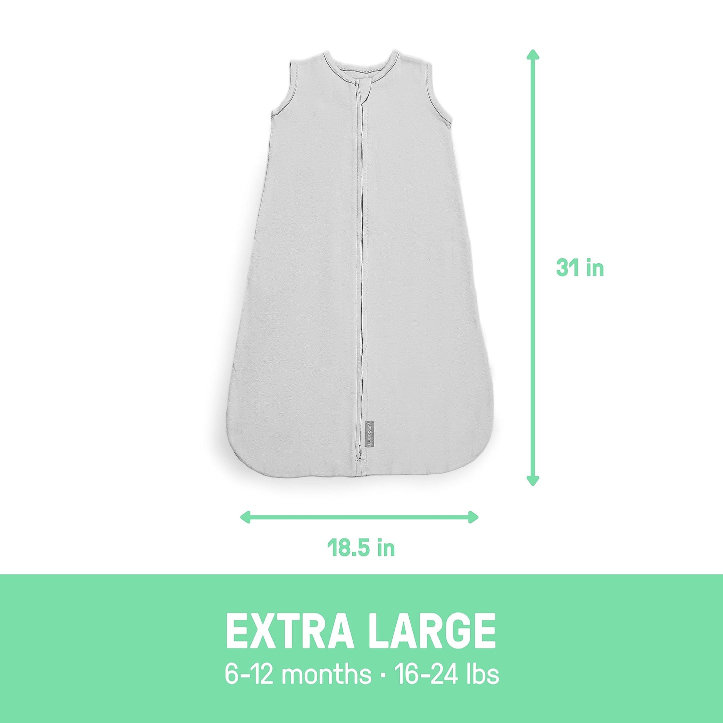 SwaddleMe by Ingenuity Night Sack Sleeper, para Edades de 6 a 12 Meses, 16 a 22 Libras, hasta 30 Pulgadas de Largo, Paquete de 2 Bolsas de bebé de Ajuste Holgado