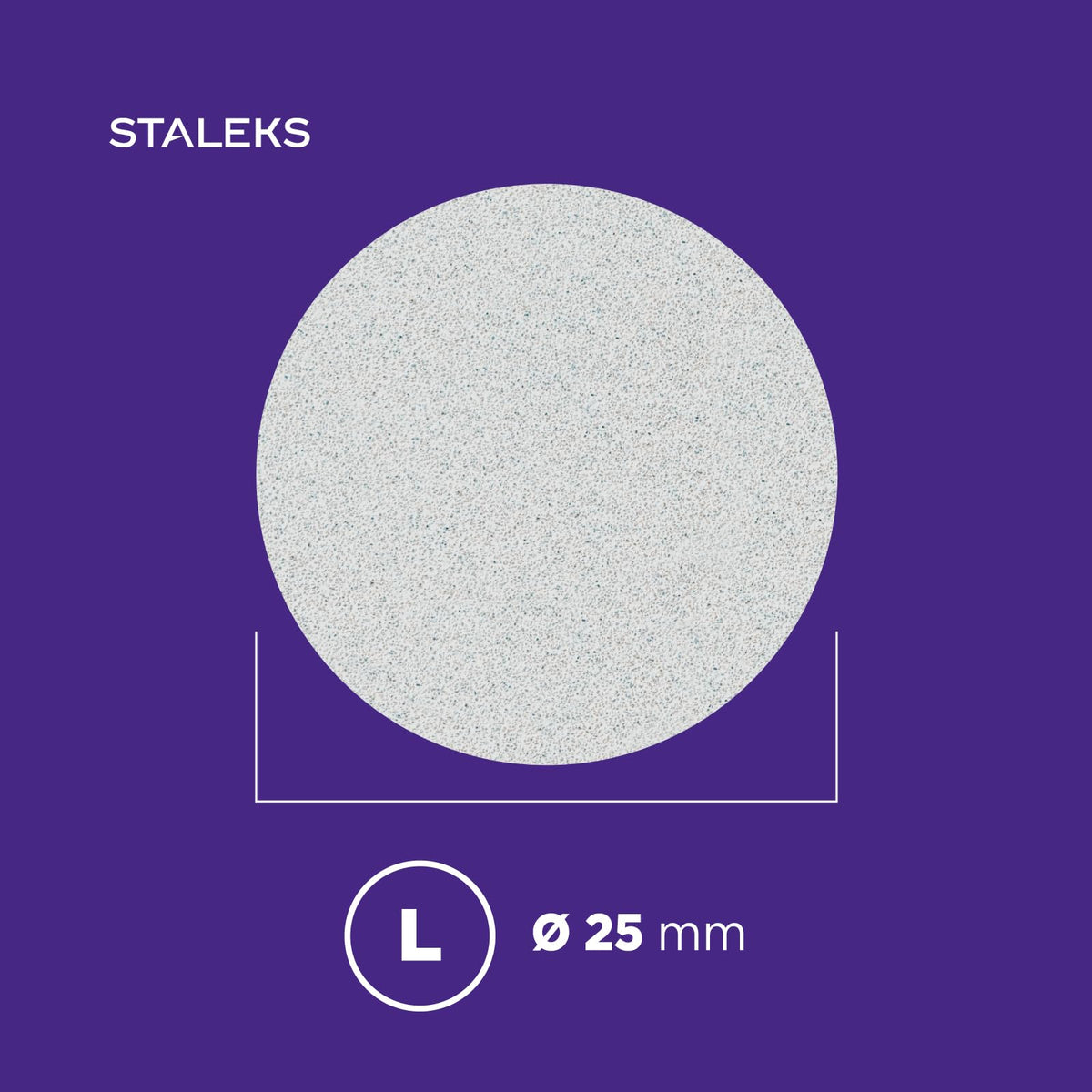 Staleks Pro Pododisc L - Almohadillas de repuesto para discos (grano 240, 50 unidades), color blanco
