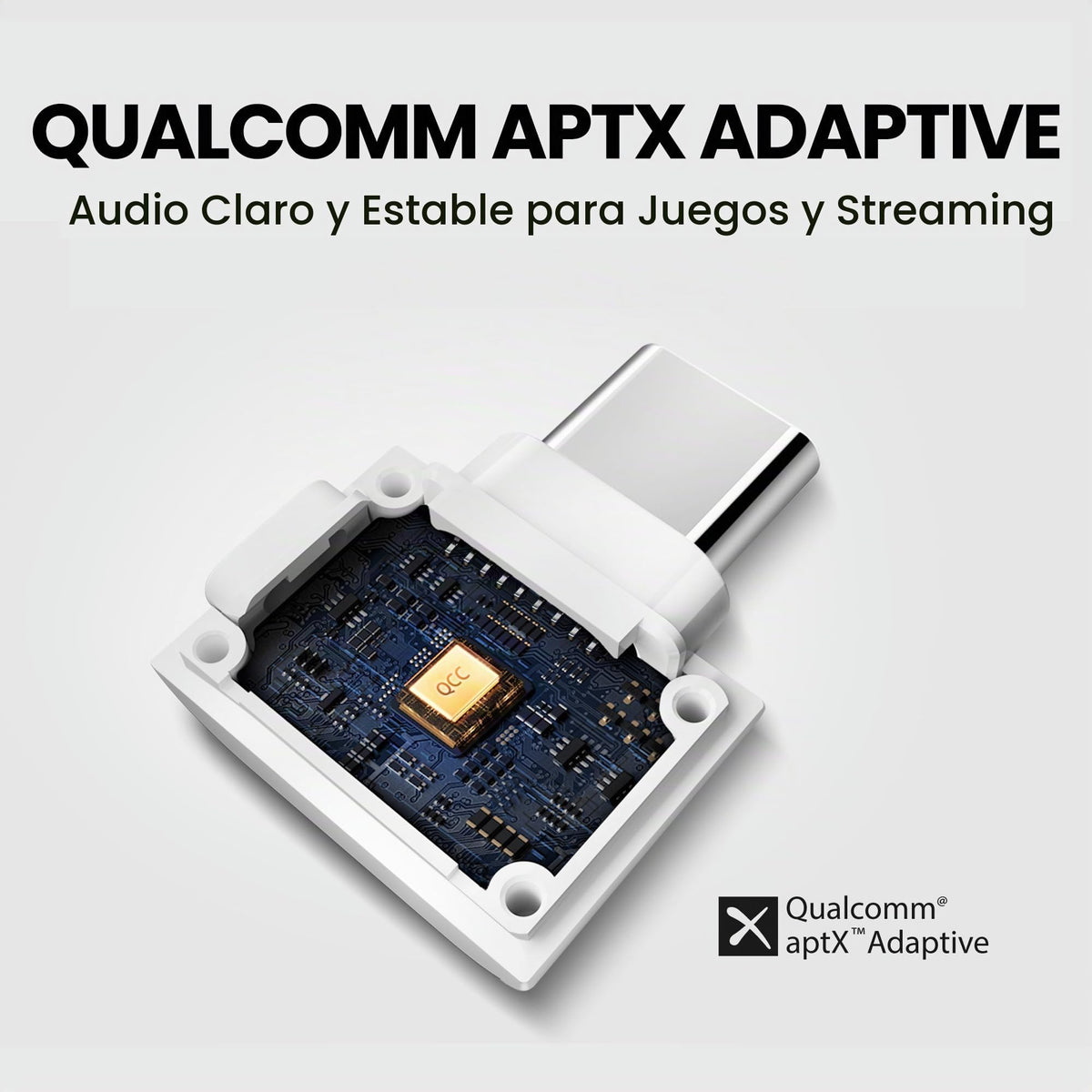 Adaptador USB-C Bluetooth 5.4 Avantalk C82 QualComm Negro Sonido Premium para PS5, PC & Mac