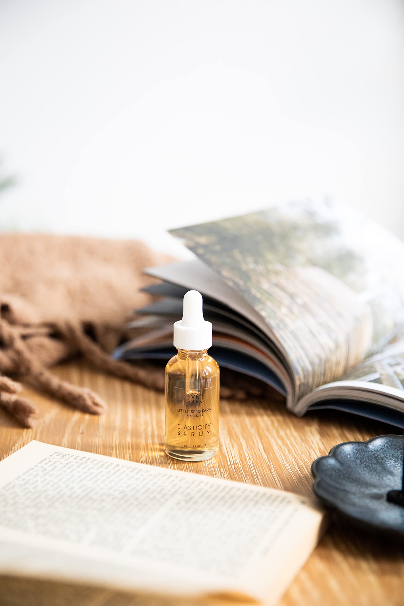 Sérum elástico Little Seed Farm – tonificador de la piel y suero reafirmante, 1 onza