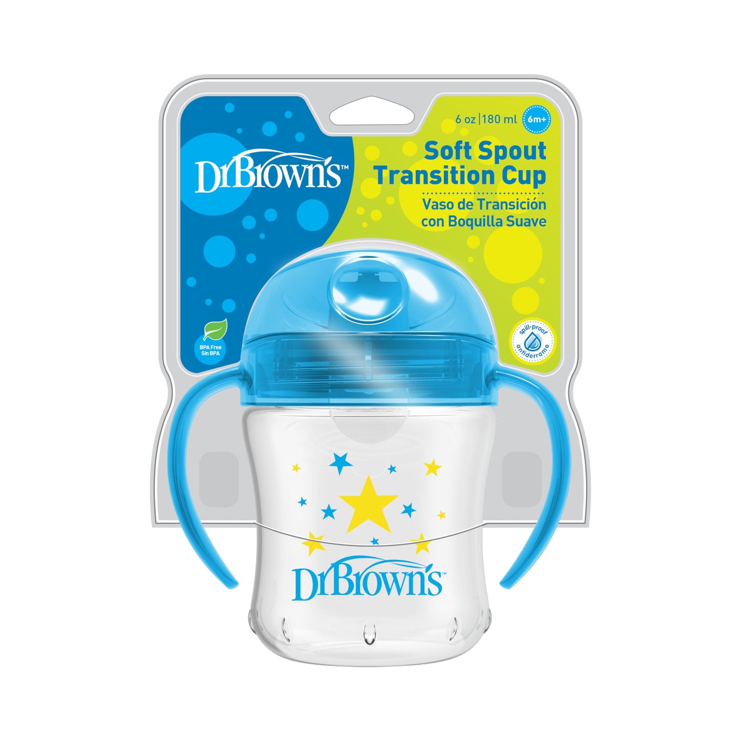 Vaso Entrenador Dr. Brown's Azul Boquilla Suave
