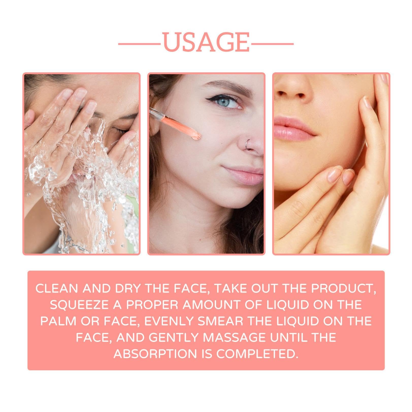 Suero Facial 5 en 1 Antimanchas y Antienvejecimiento con Vitamina C y Ácido Hialurónico - 3 Piezas - Para Todo Tipo de Piel - Serum Facial Mujer - Tratamiento Facial Completo