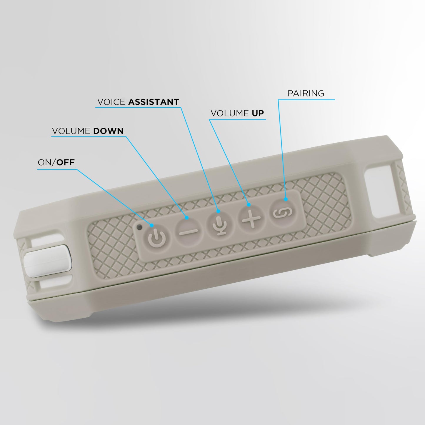 Altec Lansing - Altavoz Bluetooth portátil HYDRAMINI 2.0, IP67 impermeable, altavoz portátil, tiempo de reproducción de 12 horas, emparejamiento inalámbrico, carga rápida USB-C, Bluetooth magnético,