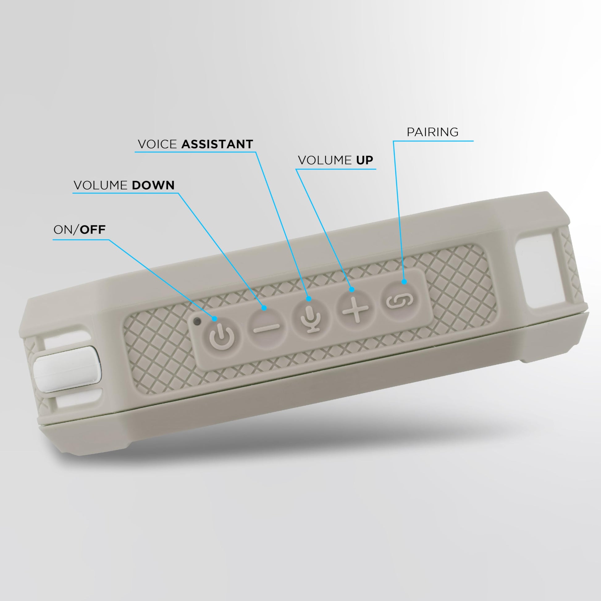 Altec Lansing - Altavoz Bluetooth portátil HYDRAMINI 2.0, IP67 impermeable, altavoz portátil, tiempo de reproducción de 12 horas, emparejamiento inalámbrico, carga rápida USB-C, Bluetooth magnético,
