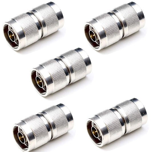 Adaptador Coaxial ANHAN N Macho a Macho para Walkie Talkie RF