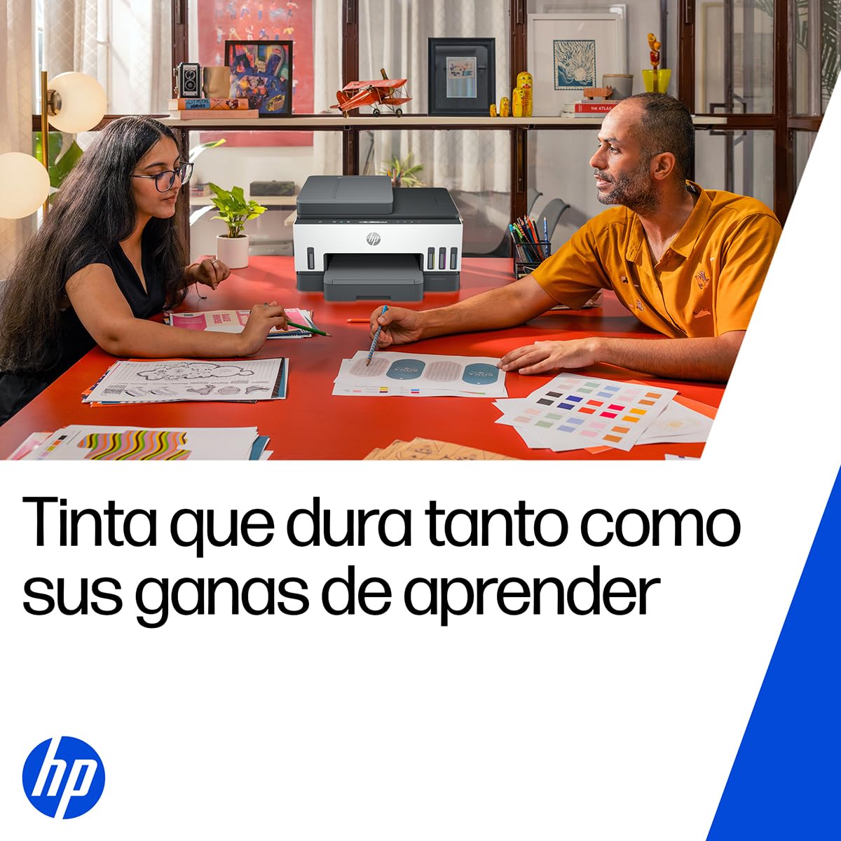 HP Impresora Multifuncional Smart Tank 750, Tinta Continua, Color, Wi-Fi, USB, Bluetooth, Dúplex (Doble Cara) & ADF Alimentador Automático, Impresión, escaneo, copiado (6UU47A)