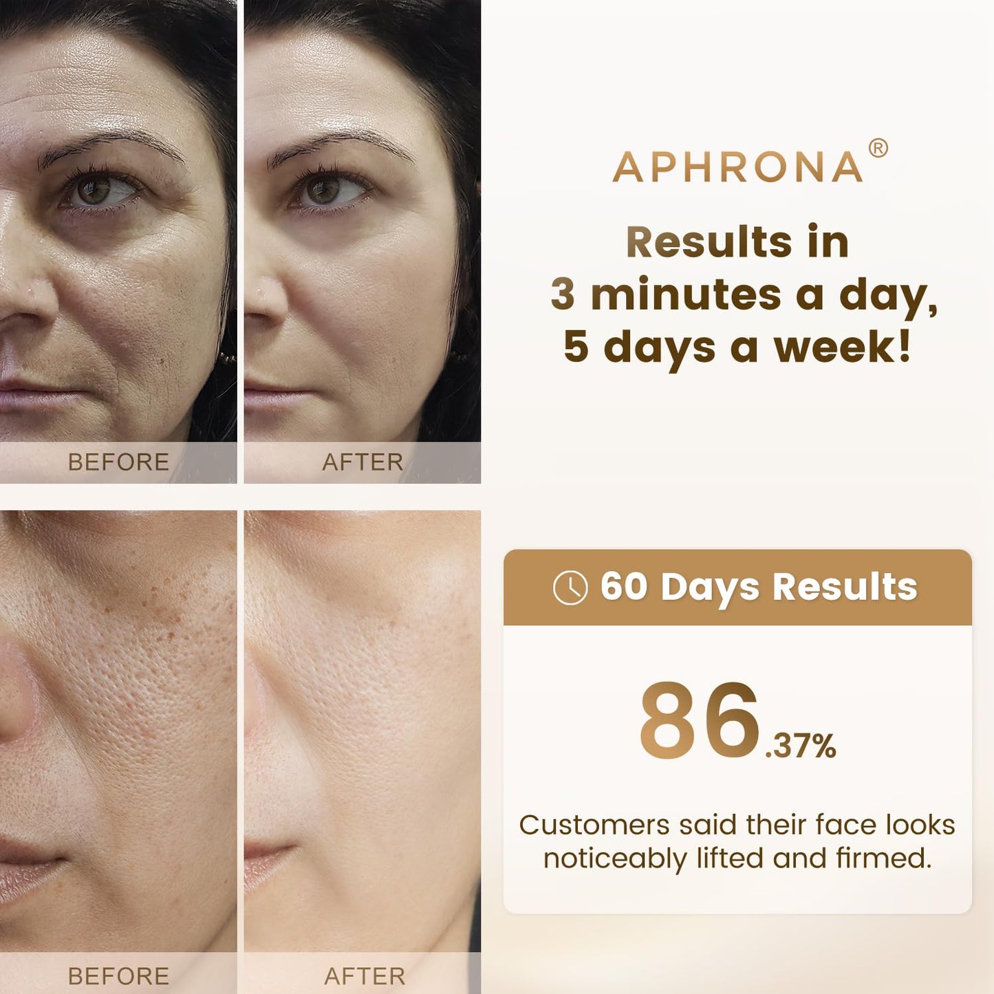 Aphrona Galvanic Spa – Dispositivo de tonificación facial – Dispositivo de tono facial Gua Sha microcorriente – Reafirmante de la piel – Masajeador facial con limpieza FDA