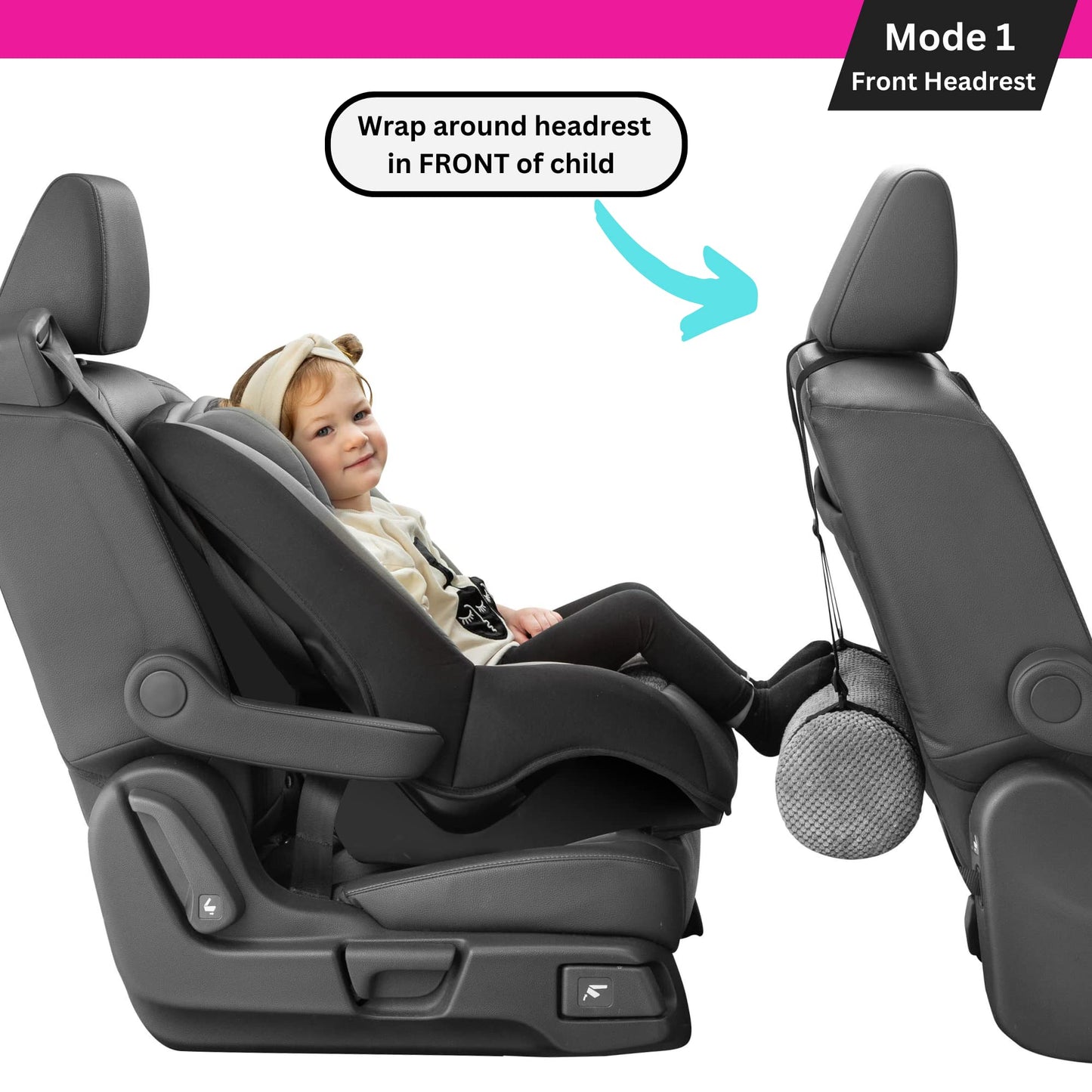 SWANOO - Reposapiés de asiento de coche para niños | Accesorios de asiento de coche |