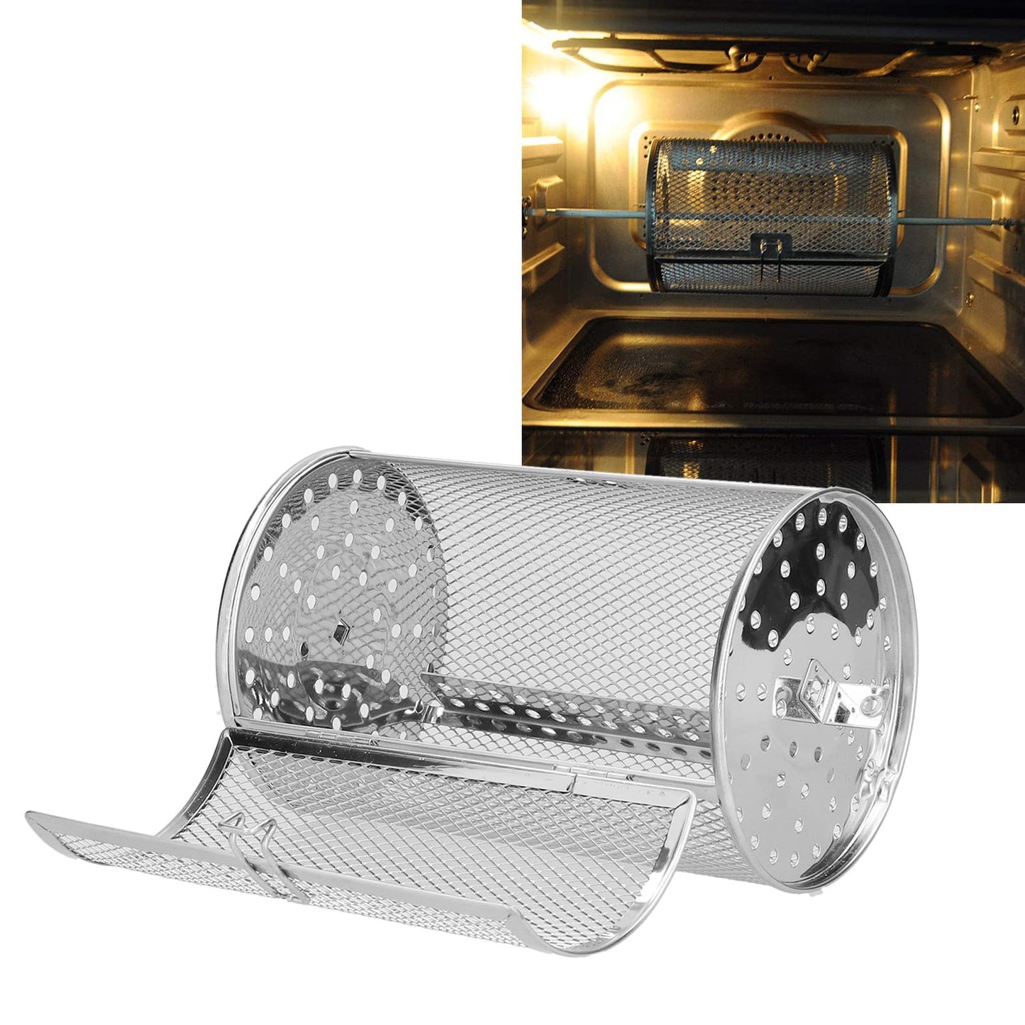 Jaula para Horno nwejron Amplia Aplicación Orificios Densos para Barbacoa y Cocina