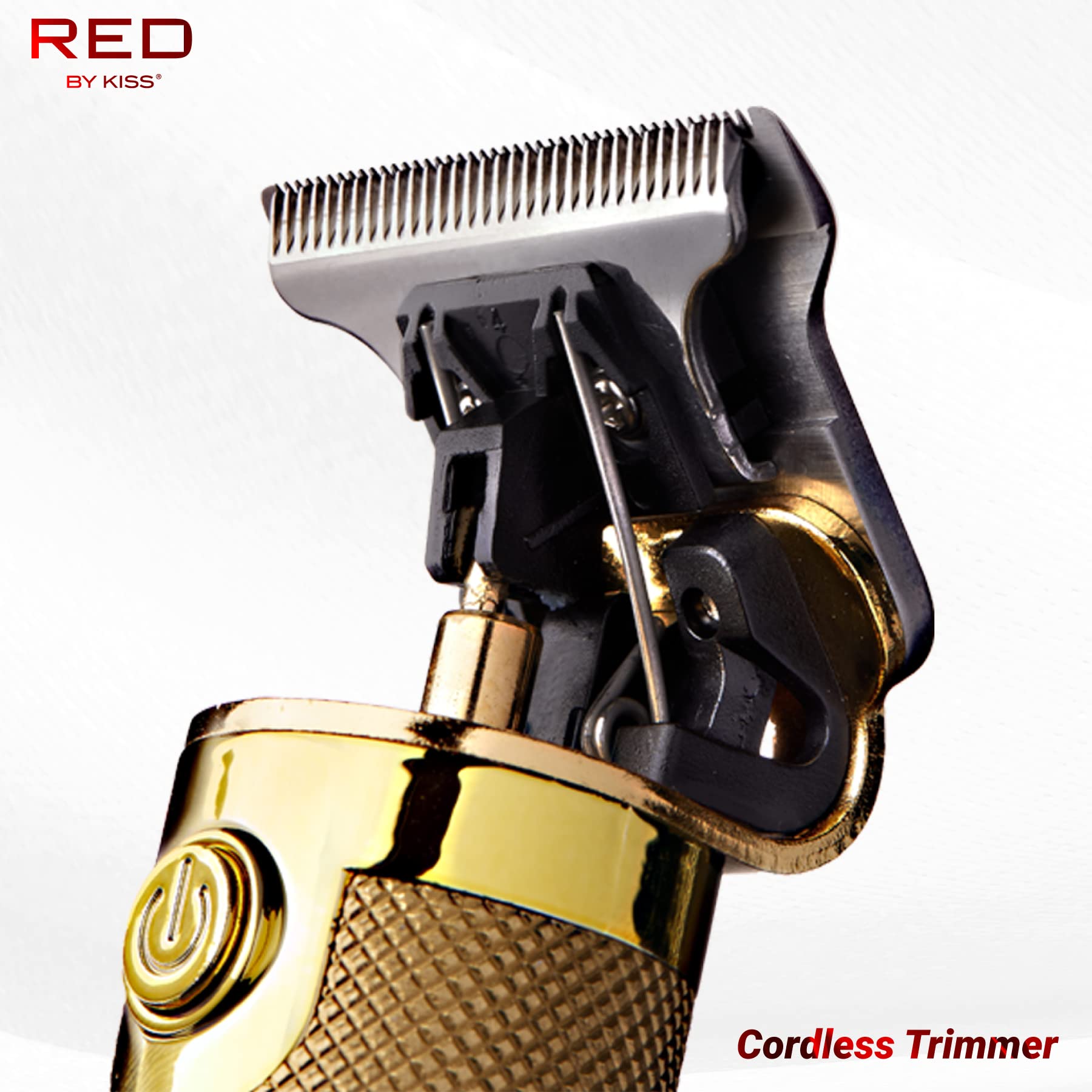 Cortadora de Pelo Inalámbrica RED by Kiss Negra Recargable con Cuchilla de Precisión para Hombre
