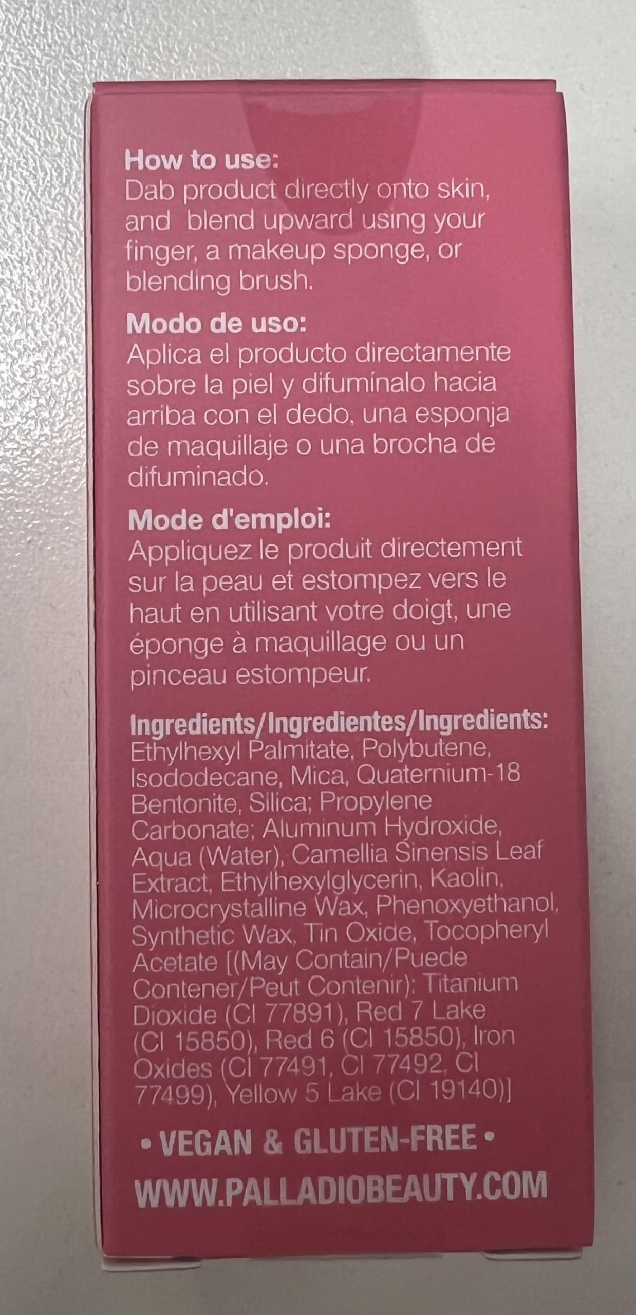Palladio Rubor Líquido para Mejillas y Labios 2 en 1 Maquillaje, Rubor Facial, Fórmula Liviana en Crema, Resistente a Manchas, Rubor Pigmentado de Larga Duración, Acabado Radiante,Cool Pink