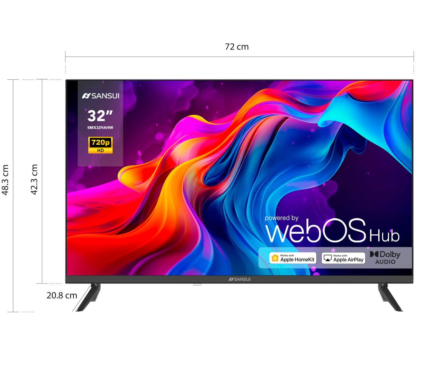TV SANSUI HD Smart WebOS 32 Pulgadas WiFi Series 2024