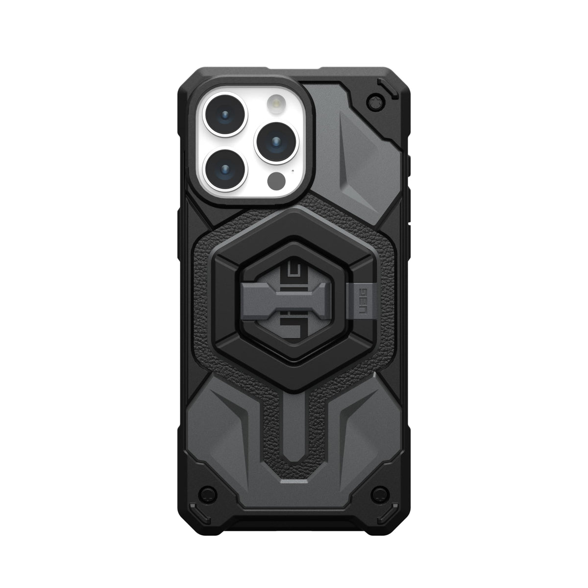 Soporte Magnético Urban Armor Gear Negro con Anillo Metálico Extraíble y Rotación de 360° Compatible con MagSafe
