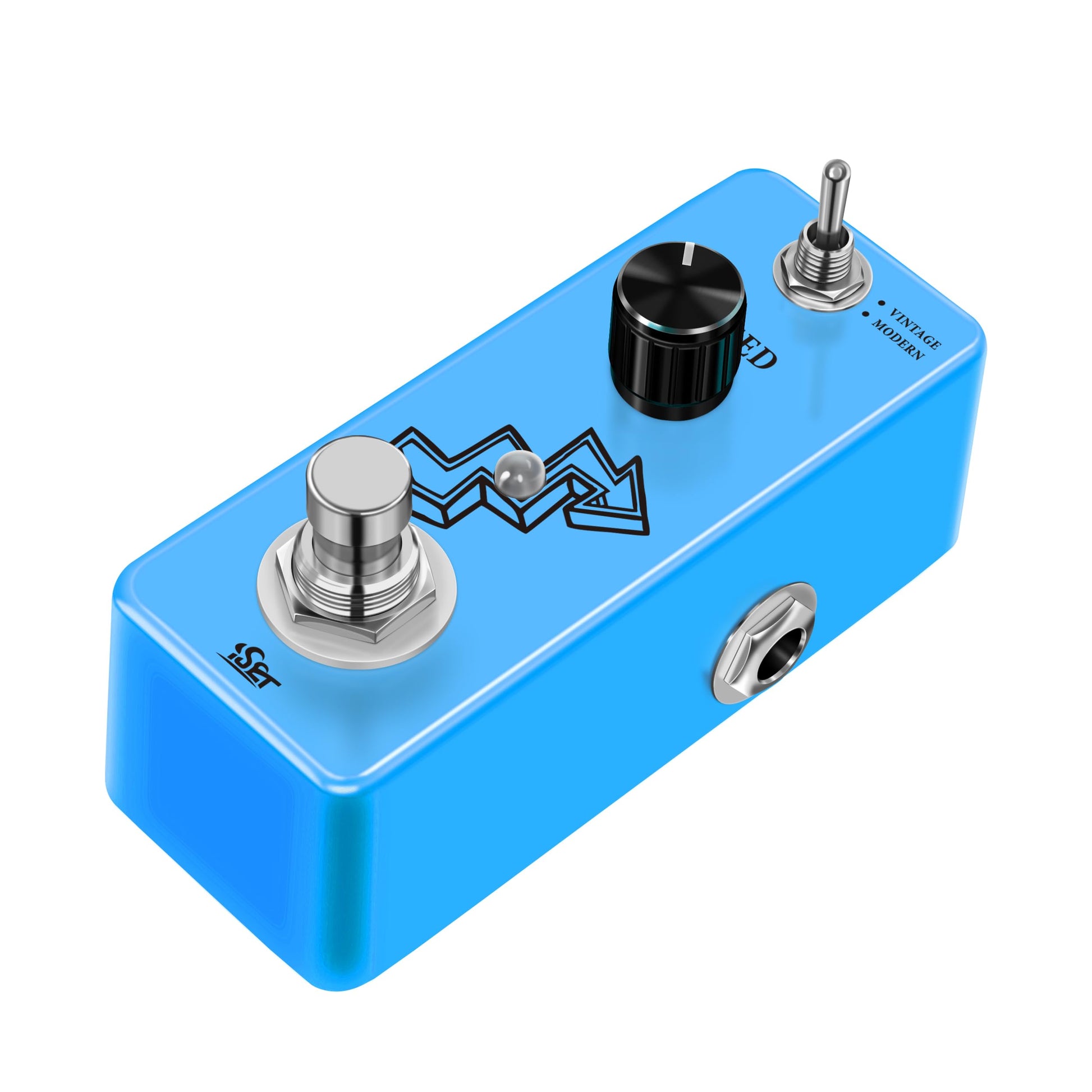 ISET Pedal de guitarra analógica Phaser para bajo de guitarra eléctrica True Bypass