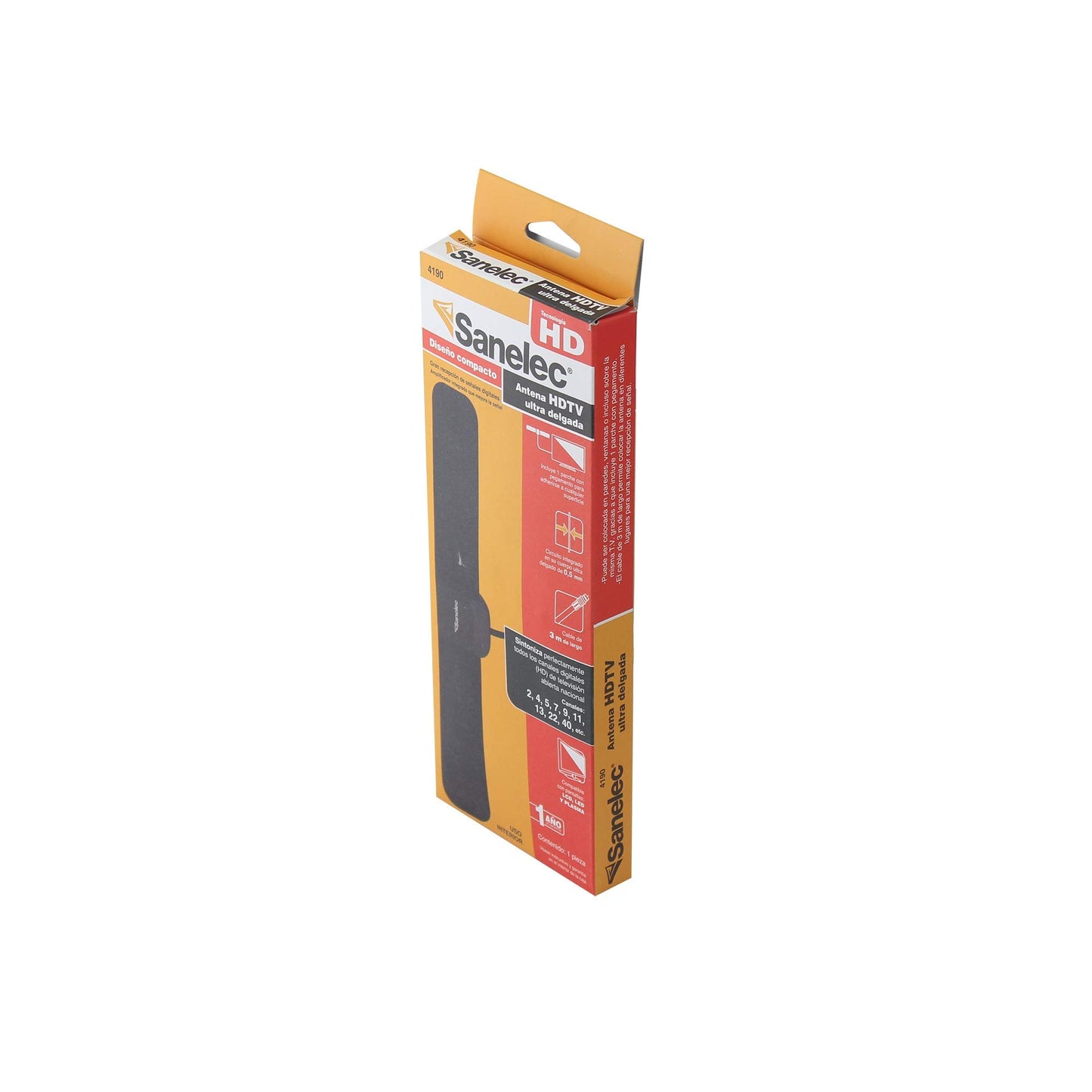 SANELEC 4190 Antena HD, Ultra Delgada