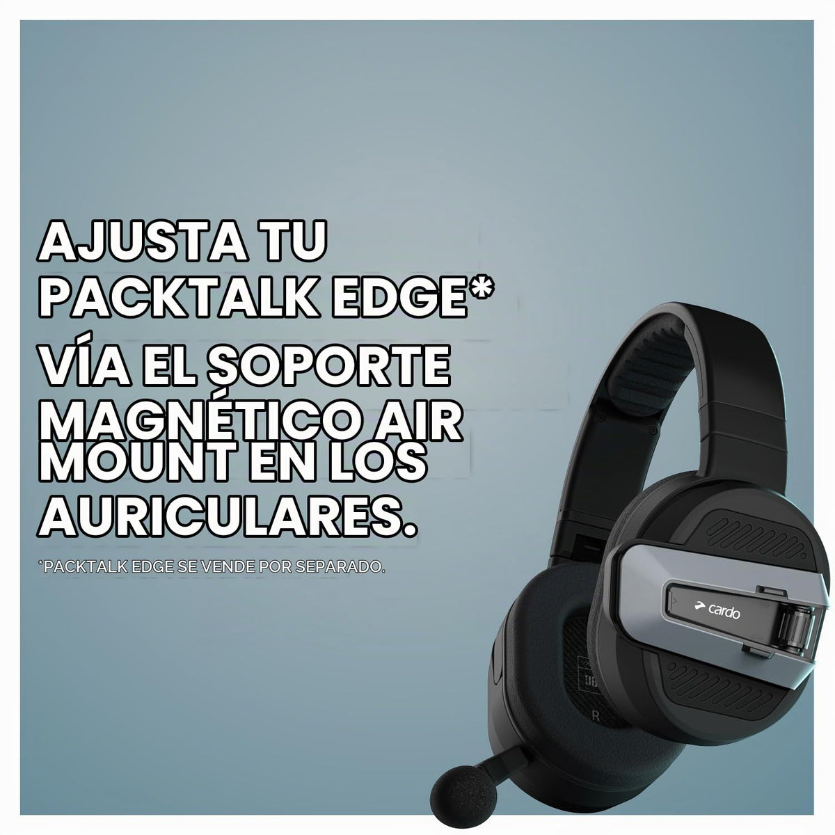 Auriculares PACKTALK Cardo Edge Negros