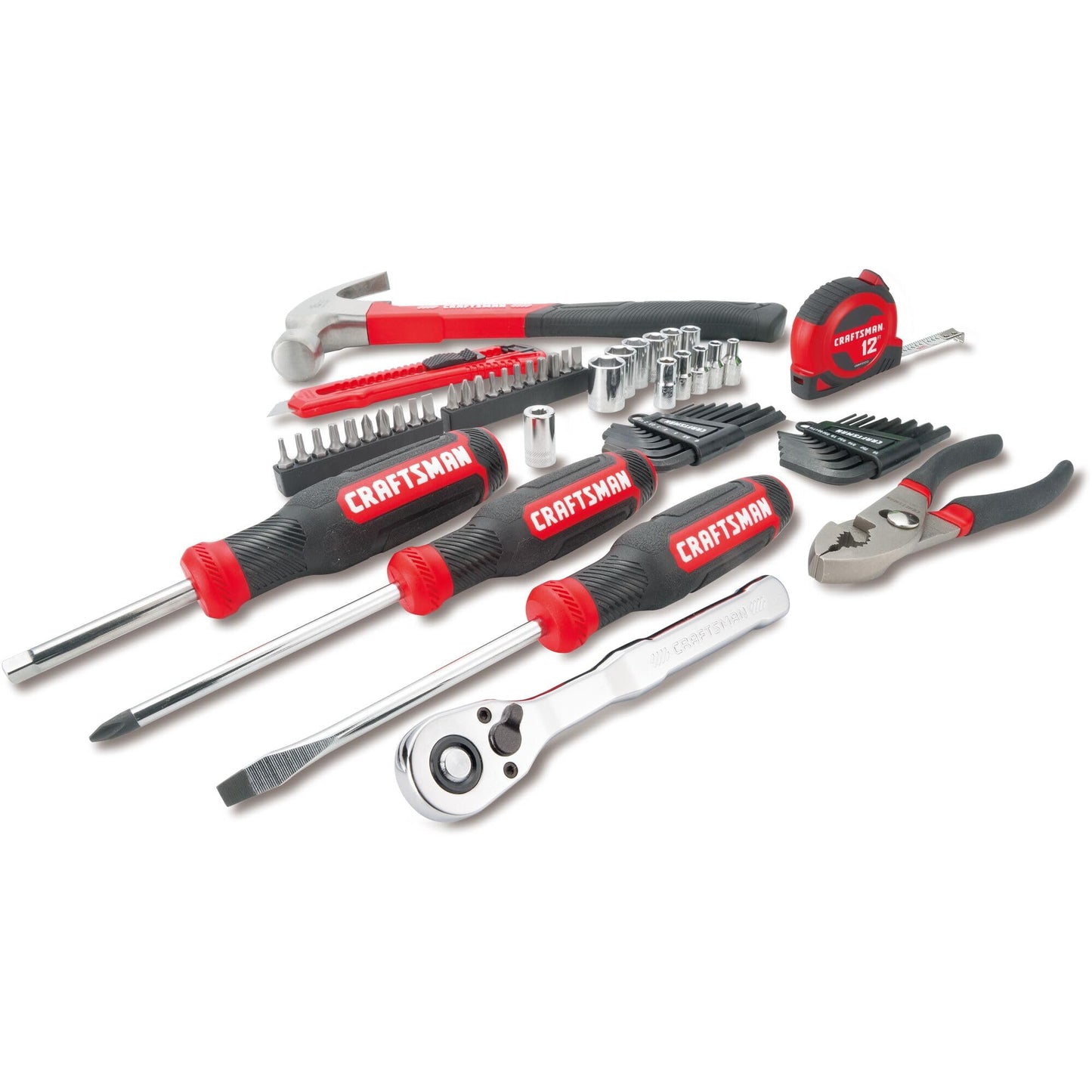 CRAFTSMAN - Juego de herramientas mecánicas de 57 piezas, juego de herramientas para el hogar (CMMT99447)