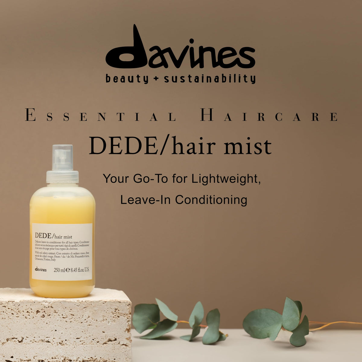 Davines DEDE Hair Mist | Spray para desenredar cabello | 250 ml