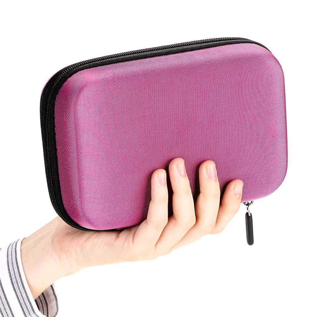 Hipiwe Hard Shell Essential Oil Carrying Case Holds 12 Bottles (Can hold 5ml, 10ml, &10ml Rollers) Travel Size Essential Oils Bag Organizer Perfect for Young Living, doTERRA, and more (Pink)