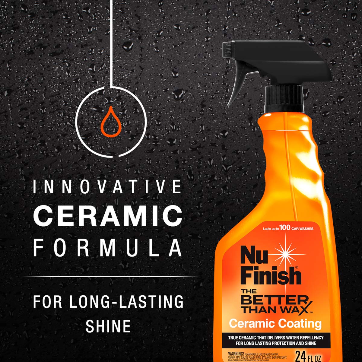 Juego de Protectores de Coche Nu Finish Naranja con Revestimiento de Cerámica y Brillo rápido