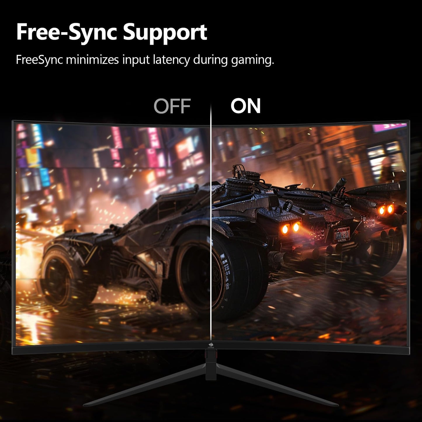 Monitor de Juego Z-Edge UG24 Curvo FHD 1080 con 180 Hz