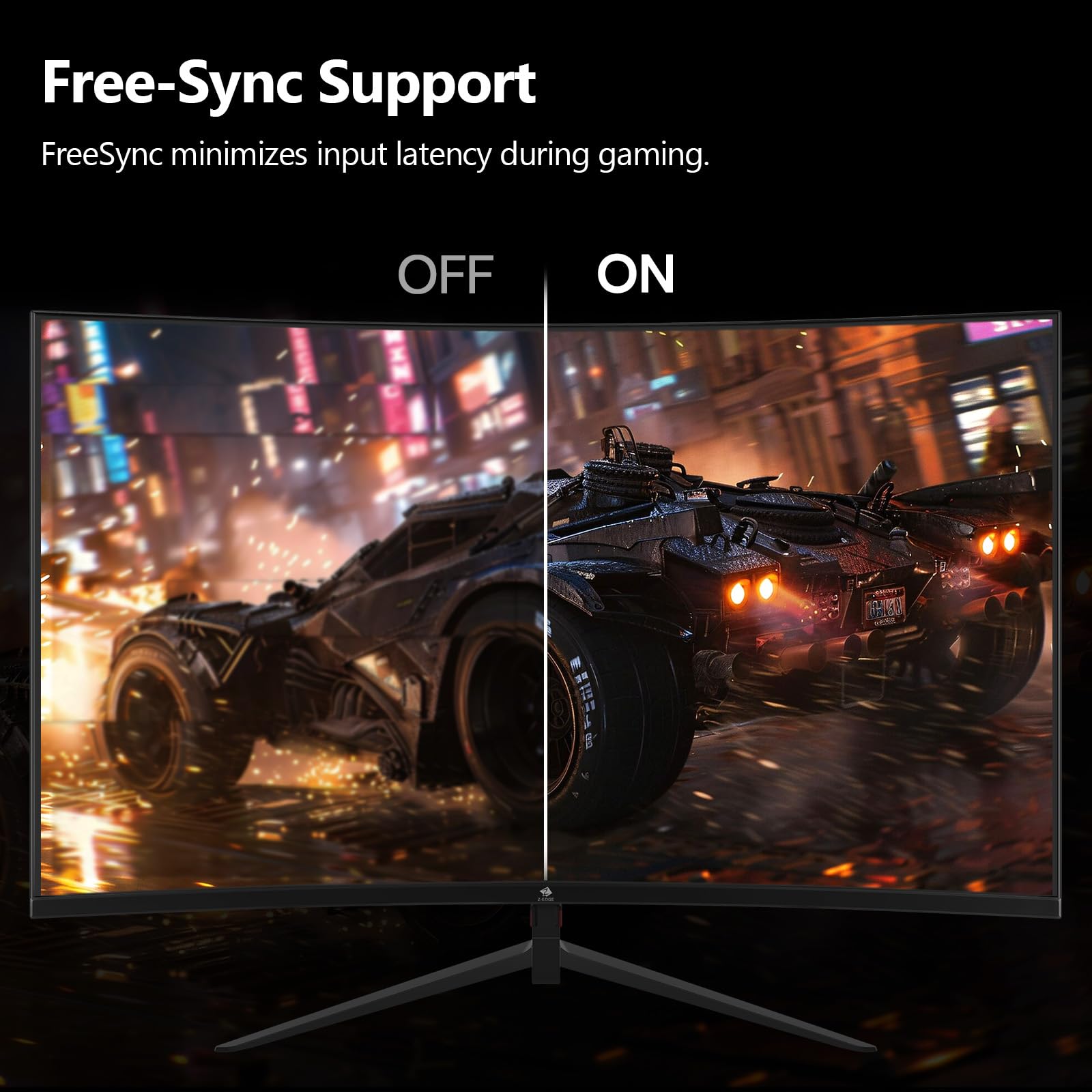 Monitor de Juego Z-Edge UG24 Curvo FHD 1080 con 180 Hz