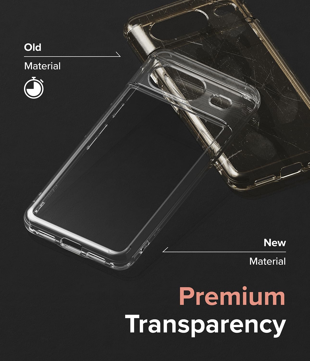 Funda Ringke Fusion Transparente para Google Pixel 8 2023 con Agujeros para Cuerda