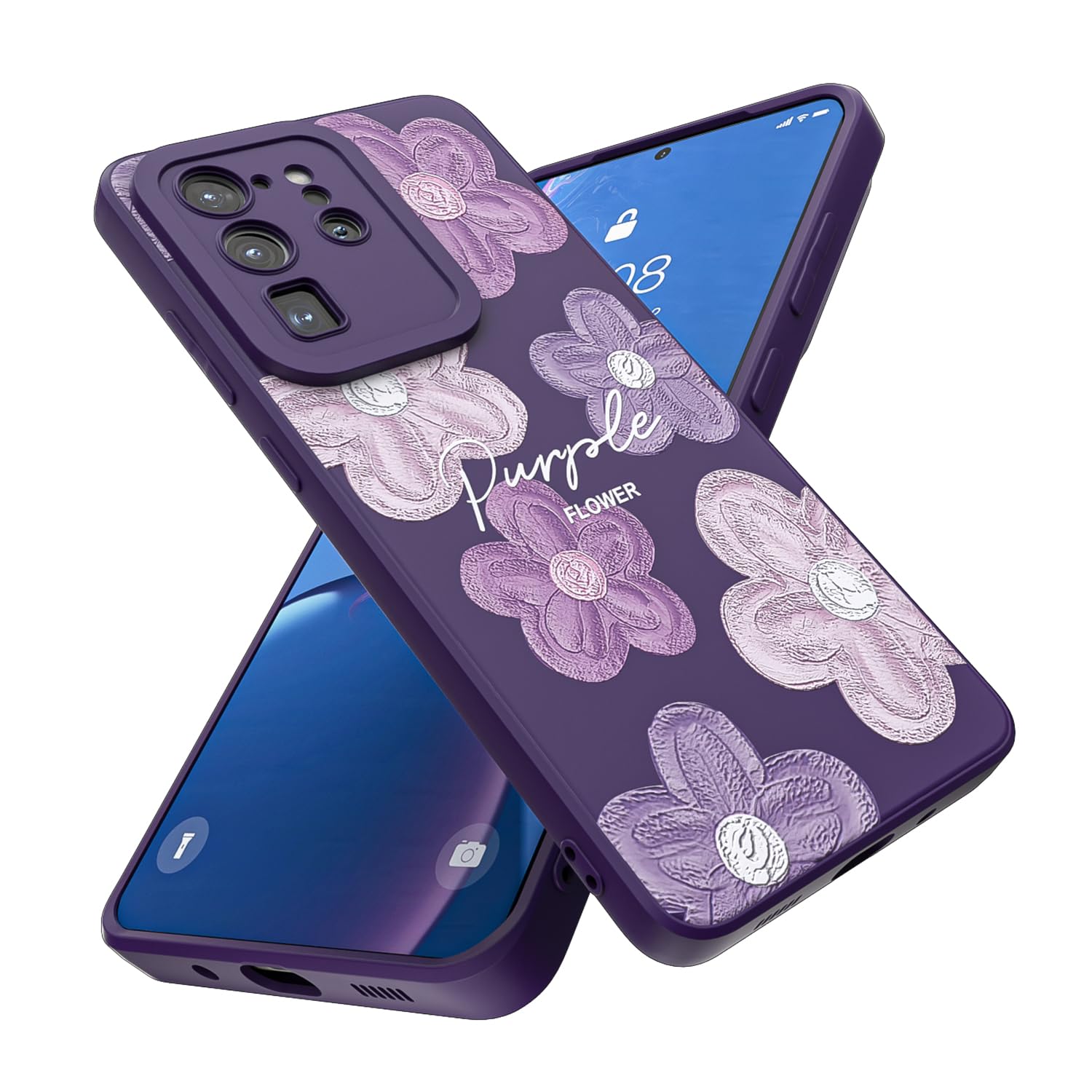 Threehao Funda para Samsung Galaxy S20 Ultra, Ultra Delgado Flexible Suave TPU Silicona Carcasa con Moda Aesthetic Dibujos Flores, Antigolpes Anti-arañazos Protectora Case para Samsung S20 Ultra