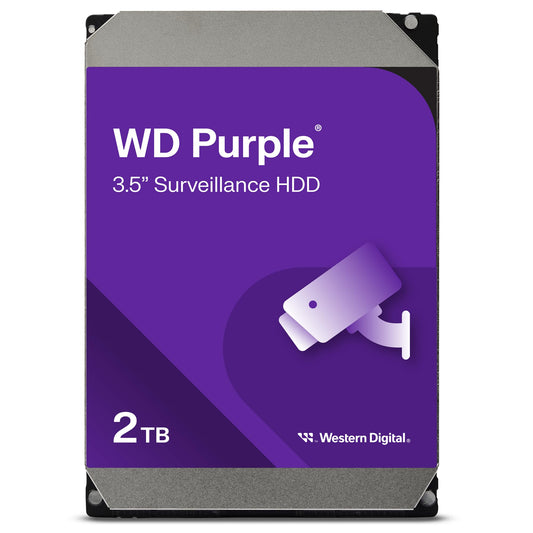 Disco Duro Western Digital Púrpura 2TB para Vigilancia