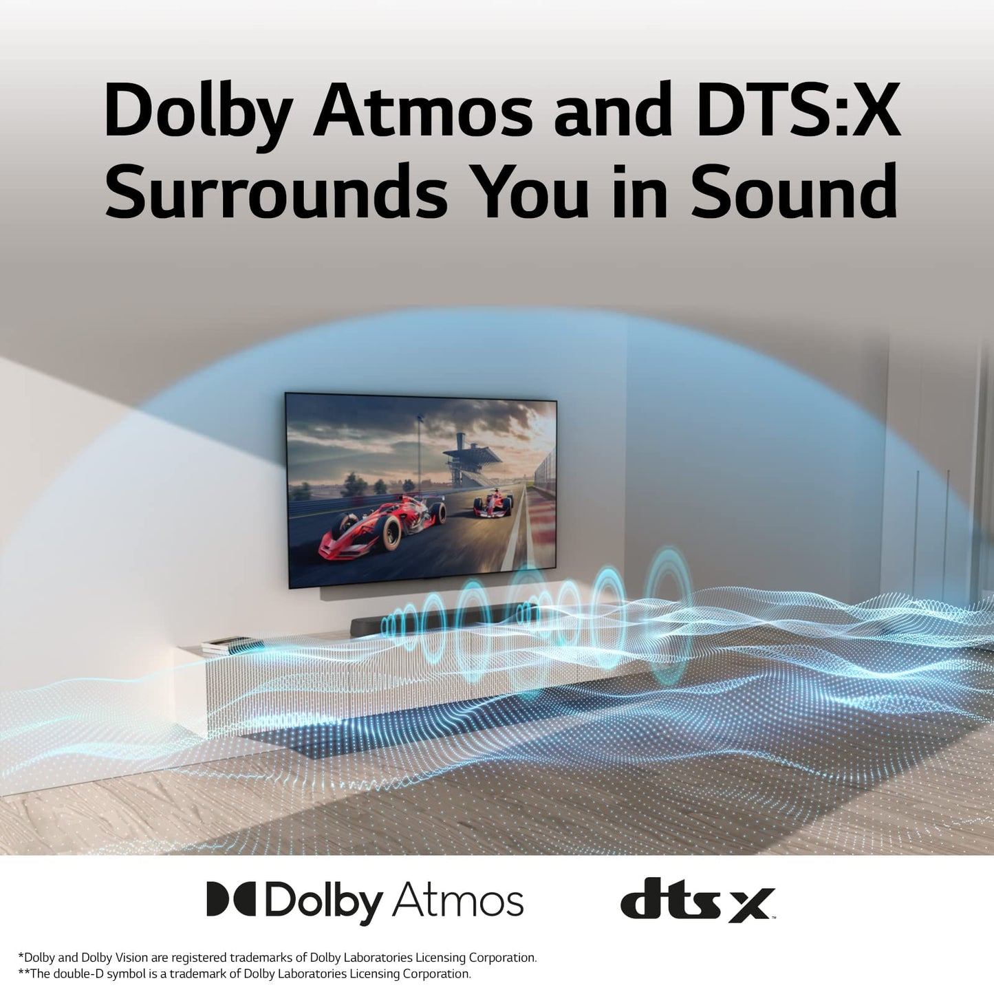 LG Eclair SE6S 3.0 ch All-in-One Design Barra de Sonido con Dolby Atmos