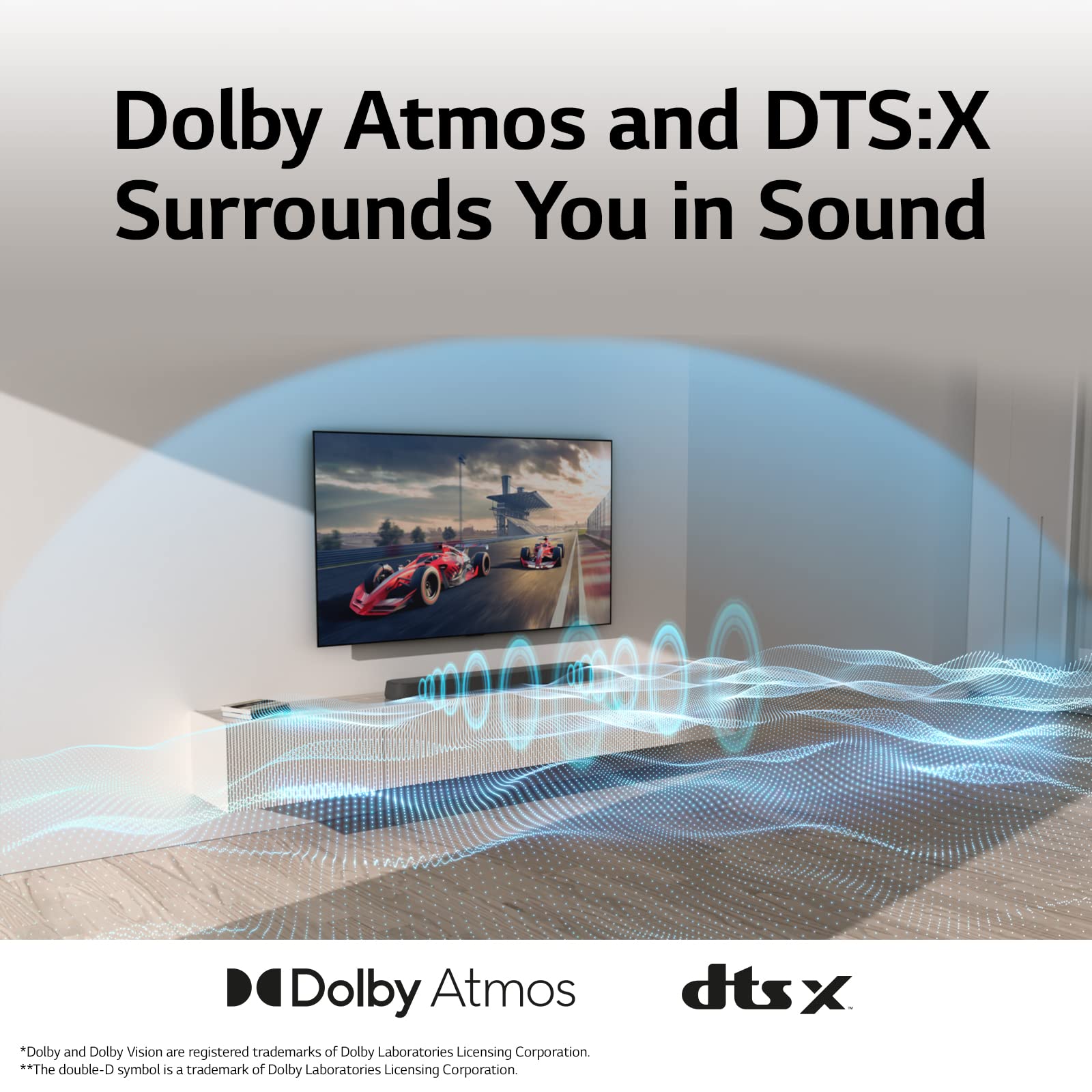 LG Eclair SE6S 3.0 ch All-in-One Design Barra de Sonido con Dolby Atmos