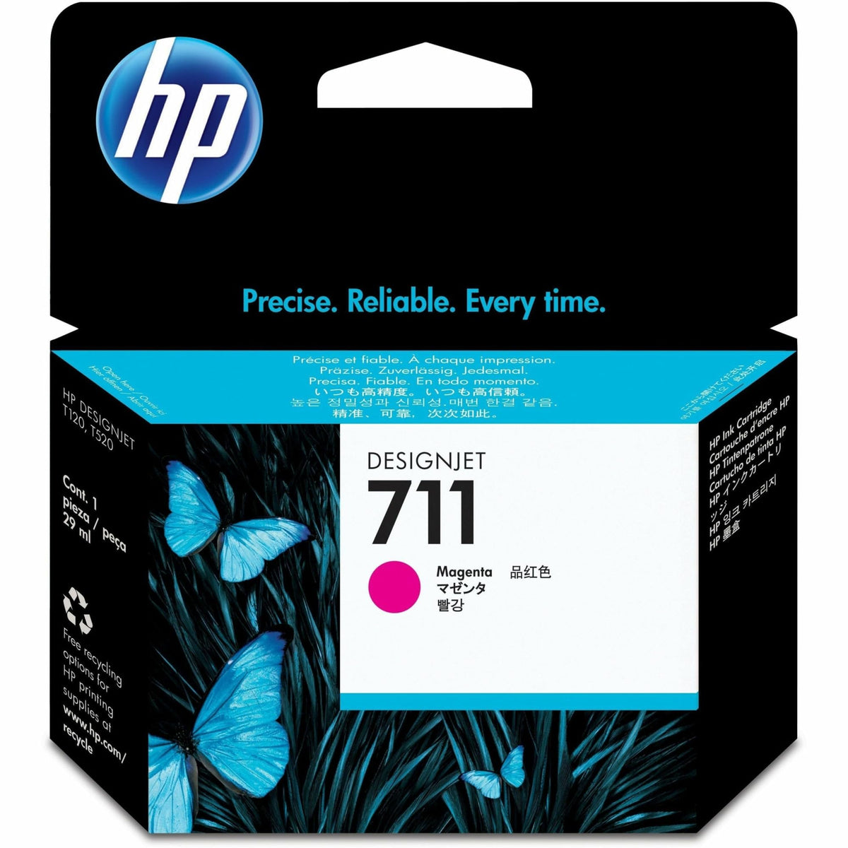 Cartucho HP 711 Magenta para T120/T520
