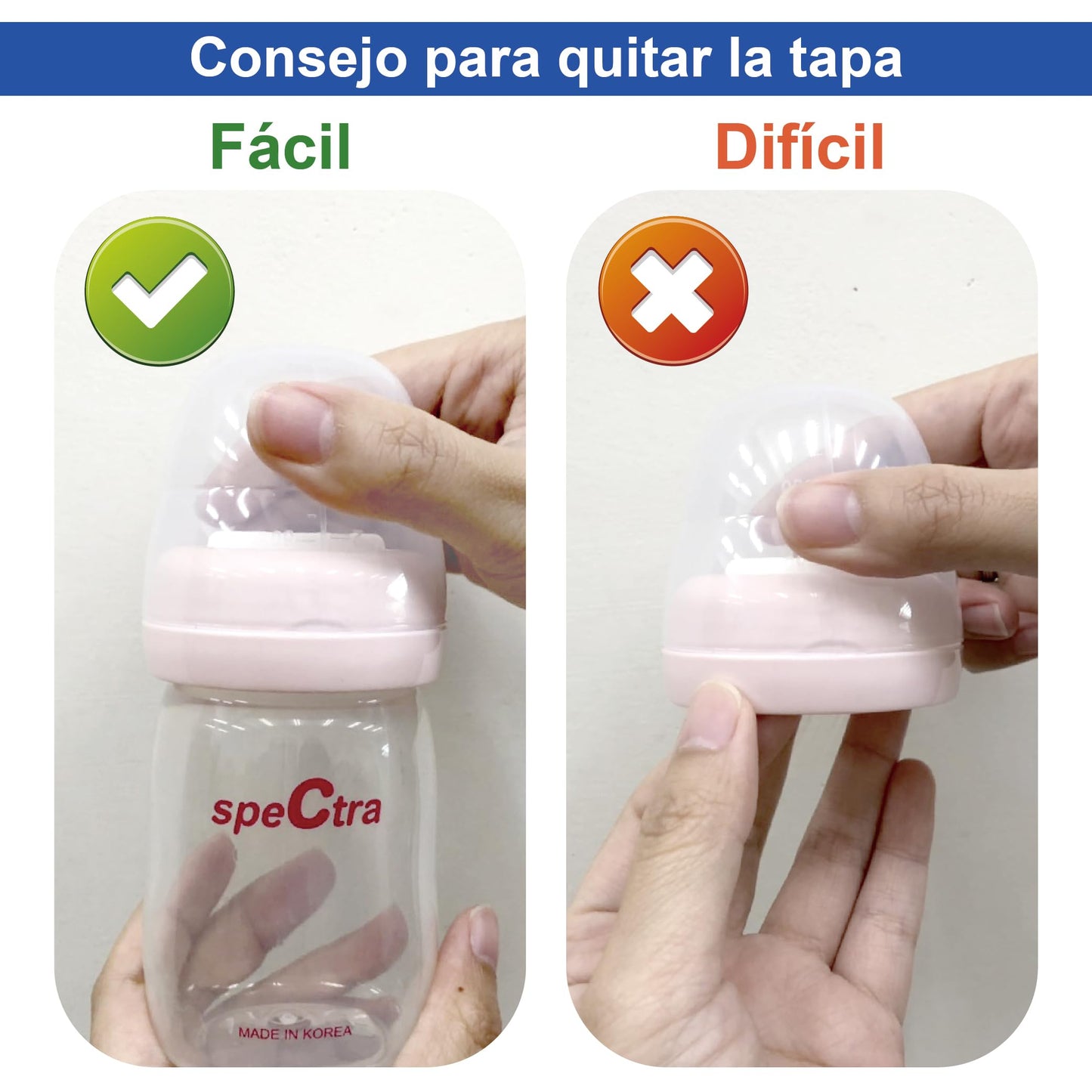 Tapas Tipo Domo Maymom para Anillo de Rosca de Boca Ancha Lansino, Anillo de Rosca de Boca Ancha Spectra y Anillo de Rosca de Boca Ancha Pigeon; Reemplazo de tapa de biberón Lansino; Compatible con tapa superior de biberón Lansino, tapa de biberón Lansino