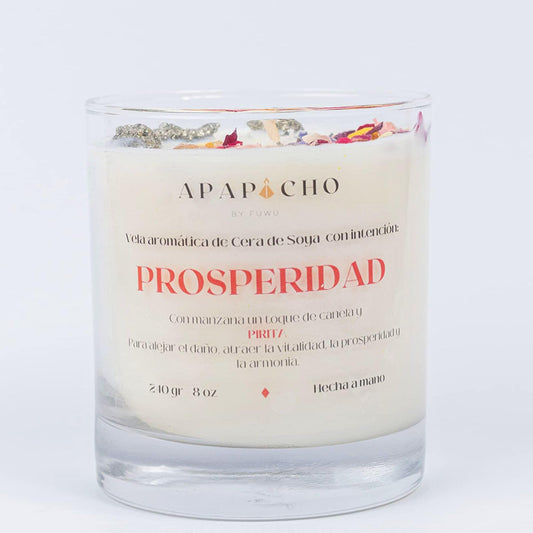 Fuwu, velas aromaticas relajantes de cera de soya con cuarzos naturales, velas decorativas hechas a mano con hierbas de olor, aromatizantes para hogar, velas aromaticas (Manzana con canela)