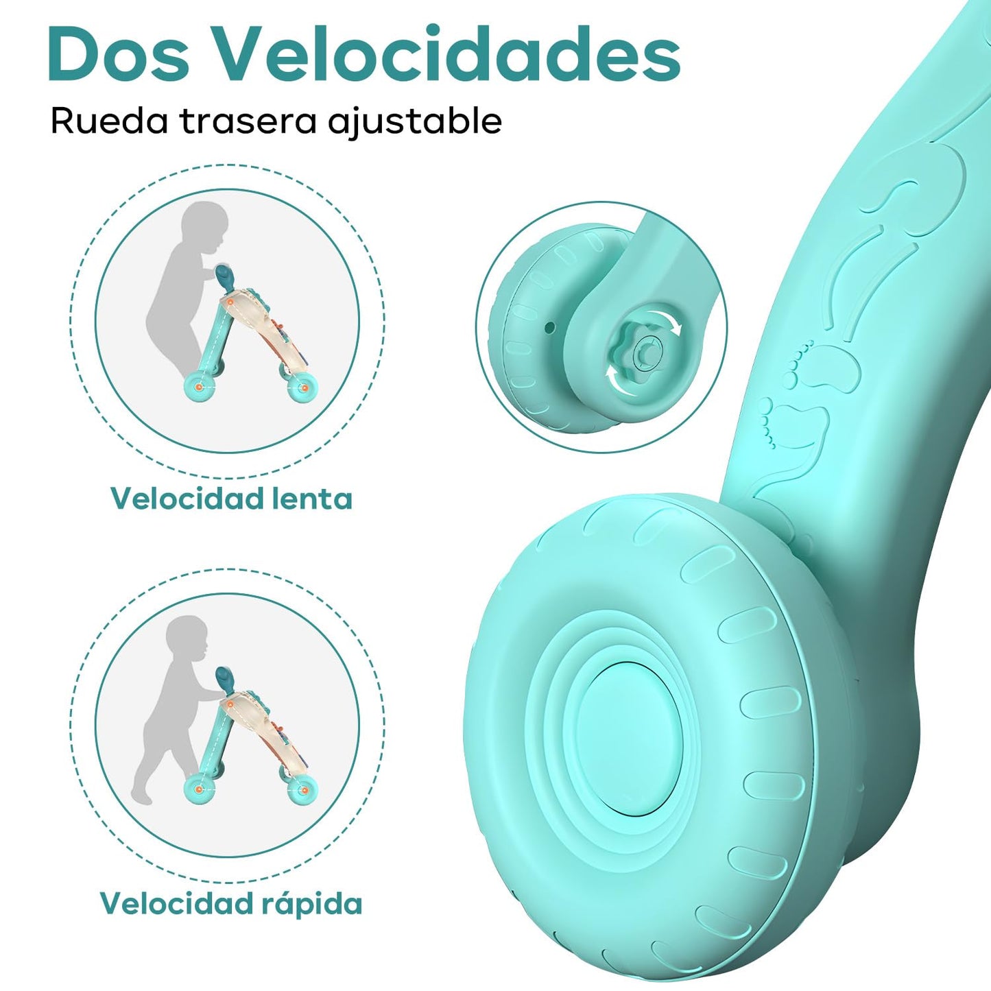 Hisemy Mesa Centro de actividades Musical para Bebe, Panel de Juego Extraíble Multifuncional, Juguete de Aprendizaje Musical para Bebés,Regalo para Niños y Niñas (A:Verde)