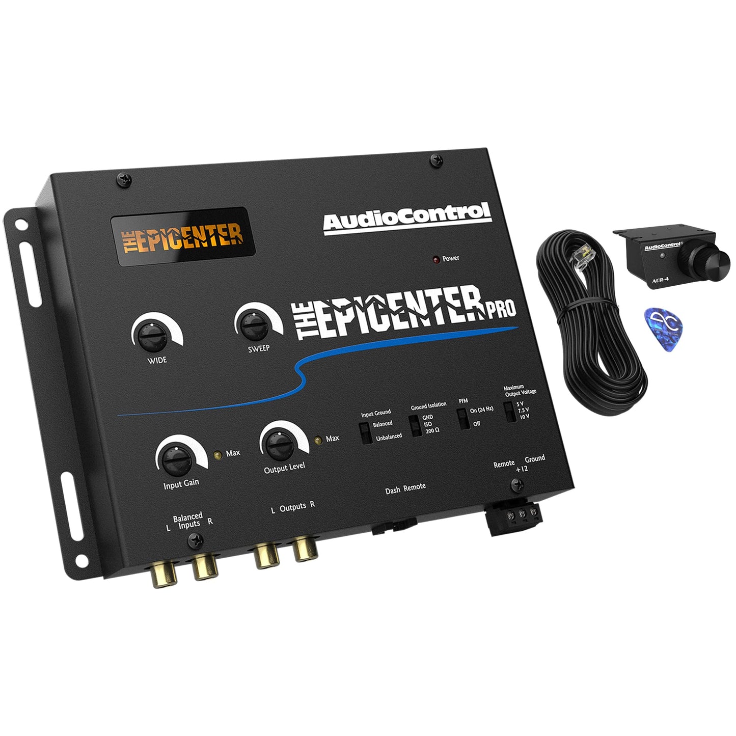 AudioControl El procesador de restauración de graves digitales EPICENTER PRO y controlador de línea, potenciador de graves para audio de coche con mando a distancia de control dual ACR-4