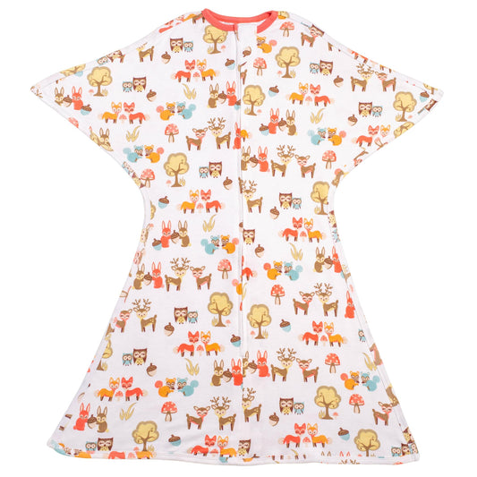 SleepingBaby - Manta de transición con cierre y cierre – Manta acogedora para bebé con cierre y comodidad – Manta espaciosa para facilitar los cambios de pañales, Woodlands, S (4-8 meses)