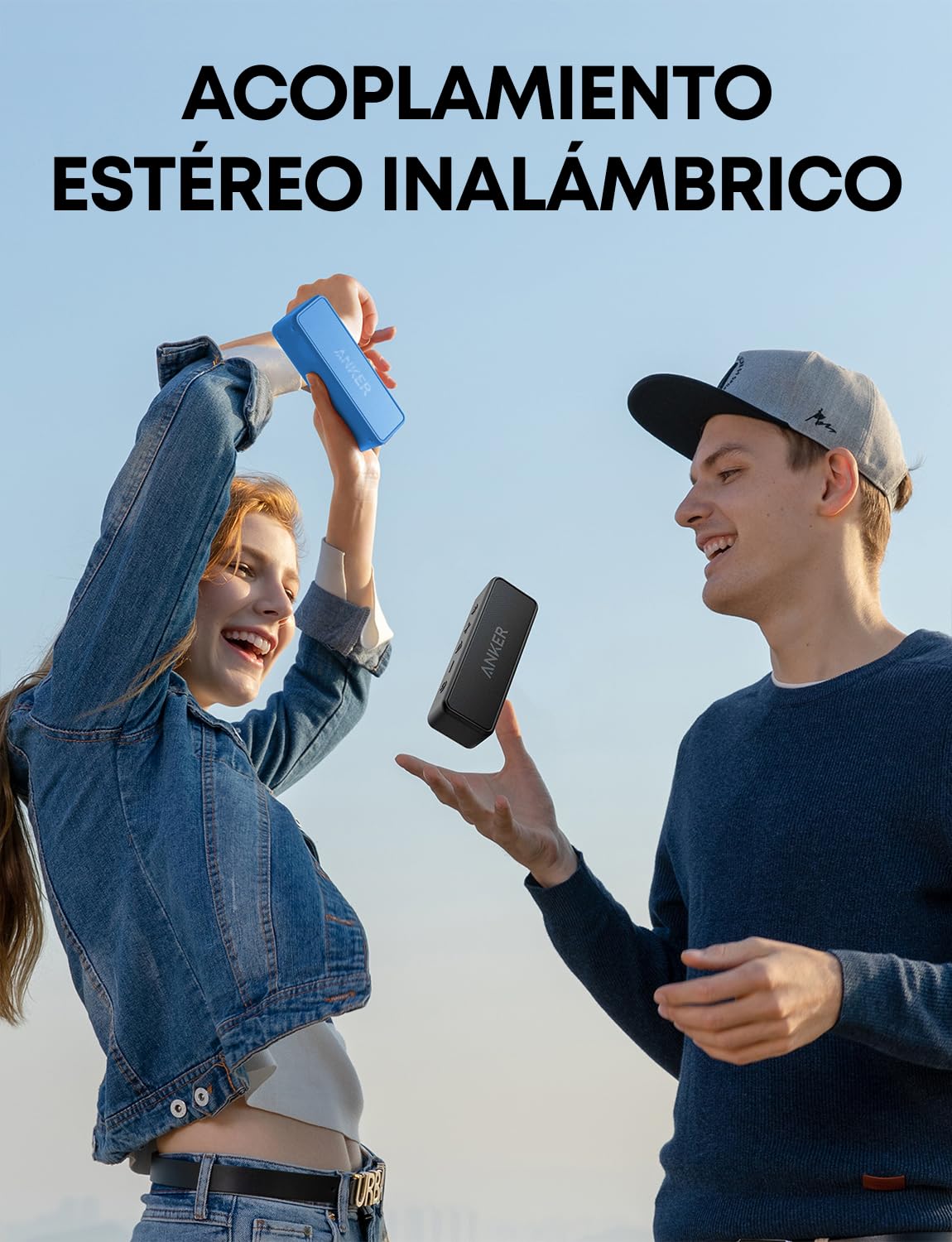 Soundcore Anker 2 Bocina Bluetooth Potente, batería de 24 Horas, protección contra el Agua IPX7, Graves enormes con Dos Controladores de Graves