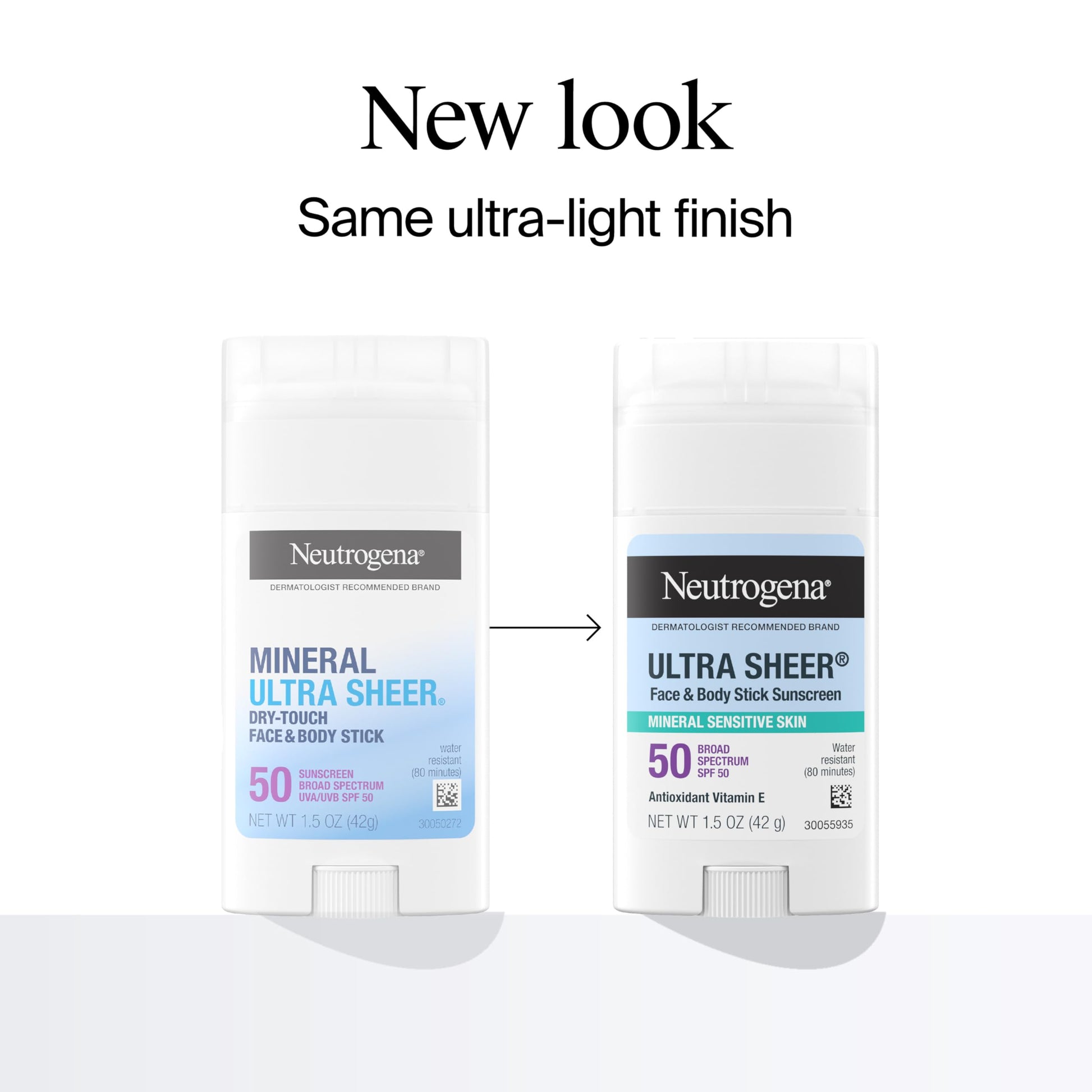 Protector Solar Mineral Neutrogena Ultra Sheer Dry Touch SPF 50 piel sensible rosto y cuerpo sin residuos blancos no comedogénico vegano