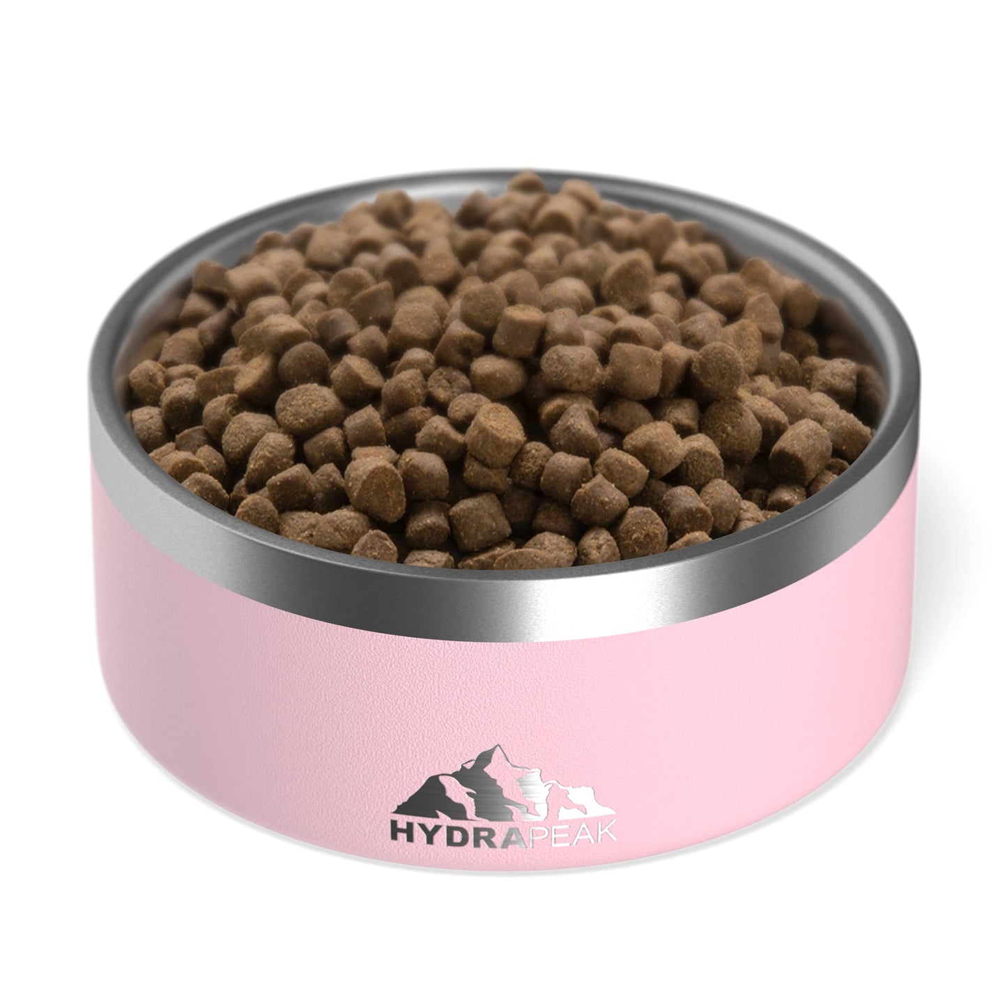 Cuenco para Perro Hydrapeak Rosa de Acero Inoxidable Antideslizante para Agua o Comida