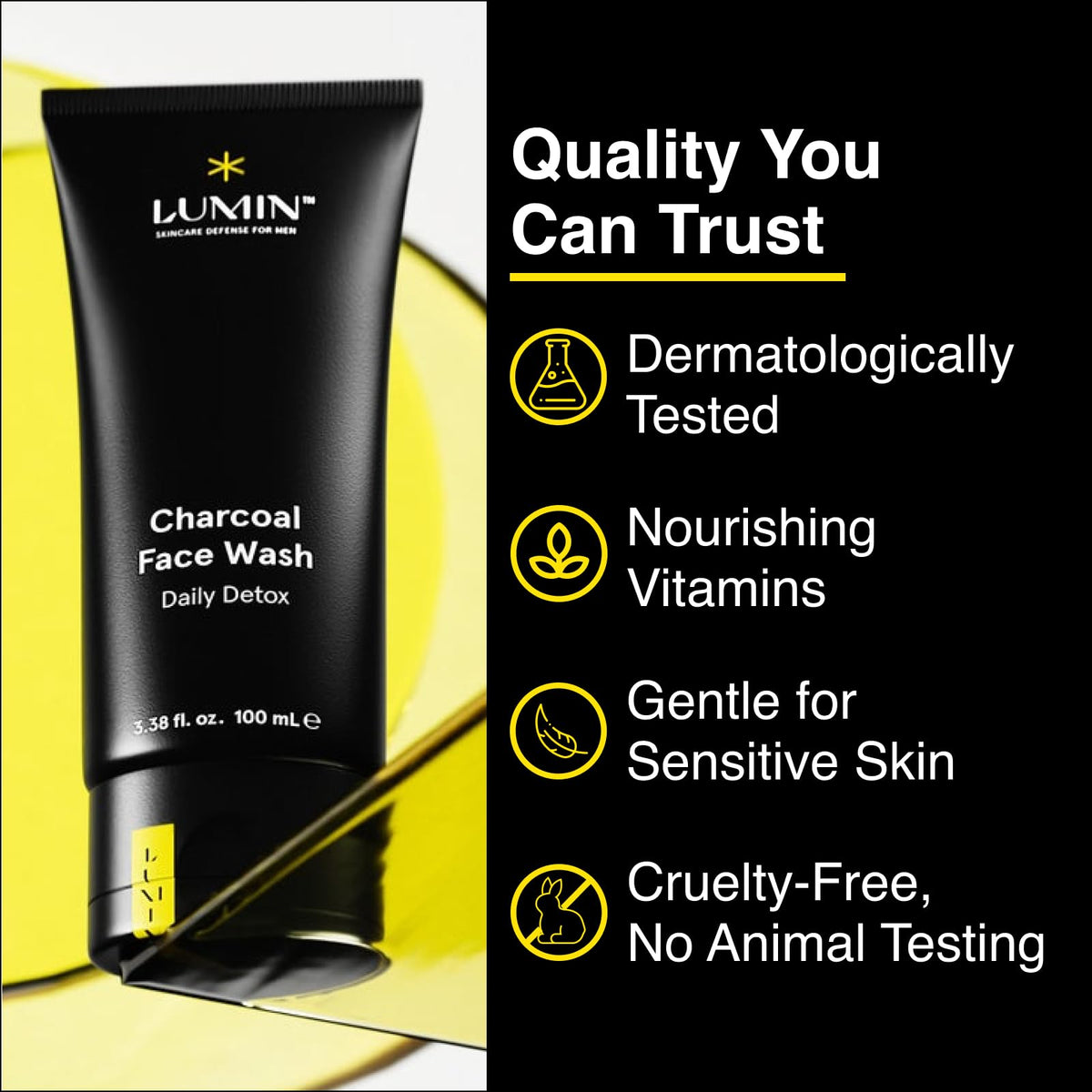 Lumin - Jabón facial de carbón, skincare masculino